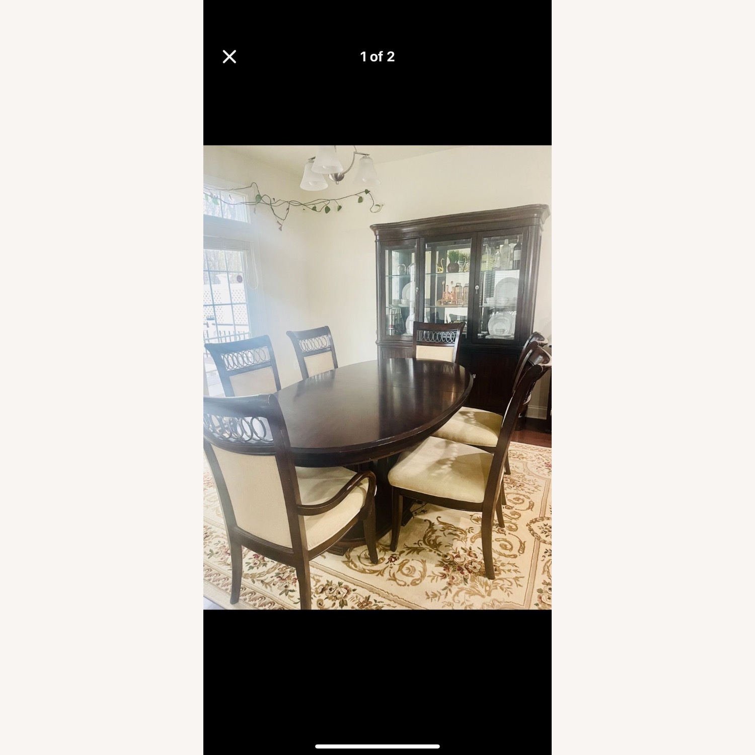 Oval Shape Dining Table and Chair Set - image-1