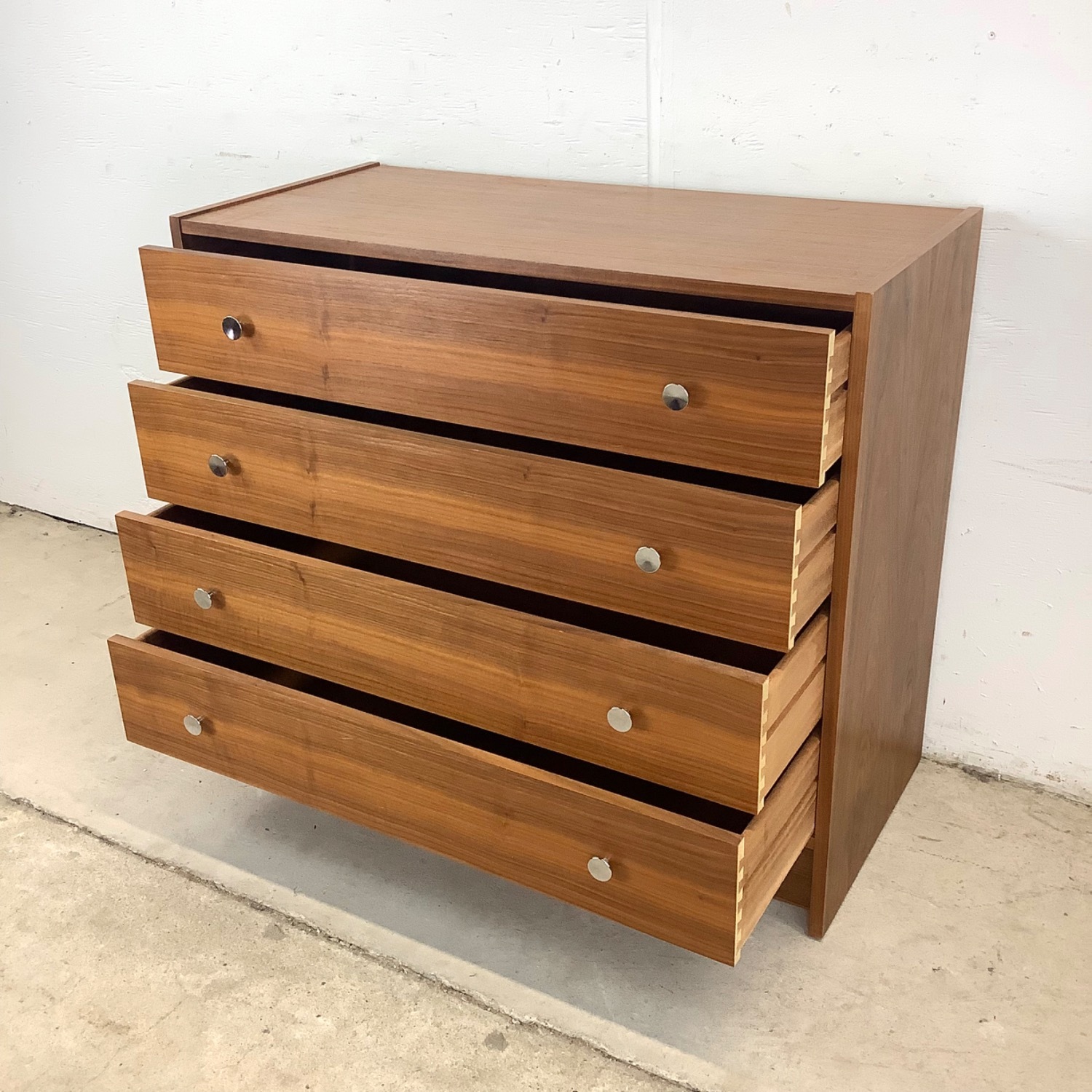 Four Drawer MCM Lowboy Dresser - image-4