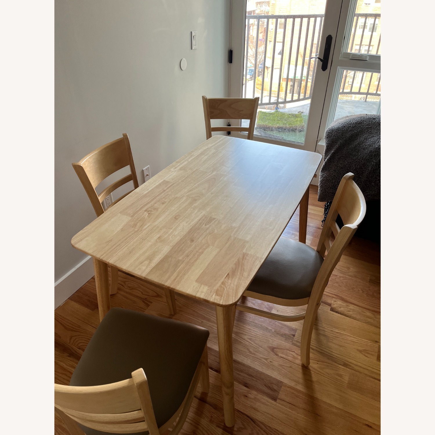 Person Rubberwood Solid Wood Dining Set - image-1