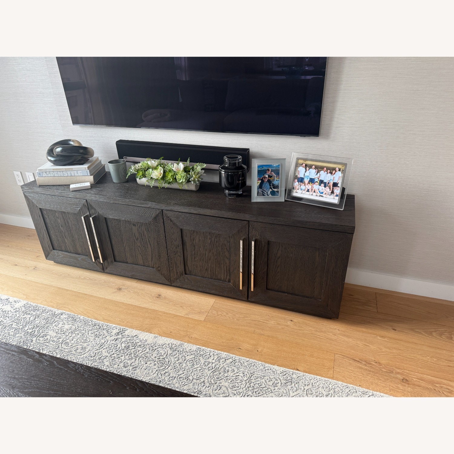 Restoration Hardware Machinto Panel 4-Door Media Console - image-1