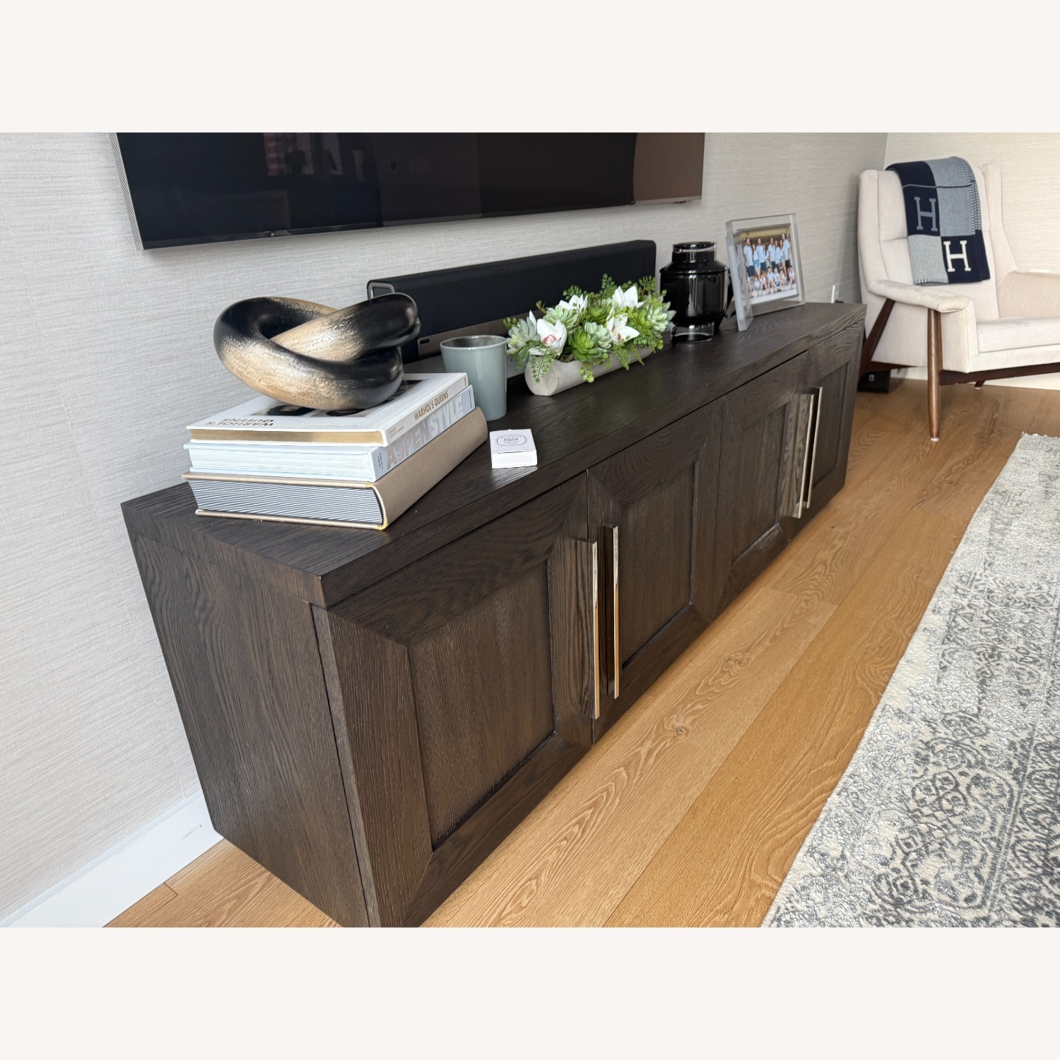 Restoration Hardware Machinto Panel 4-Door Media Console - image-2