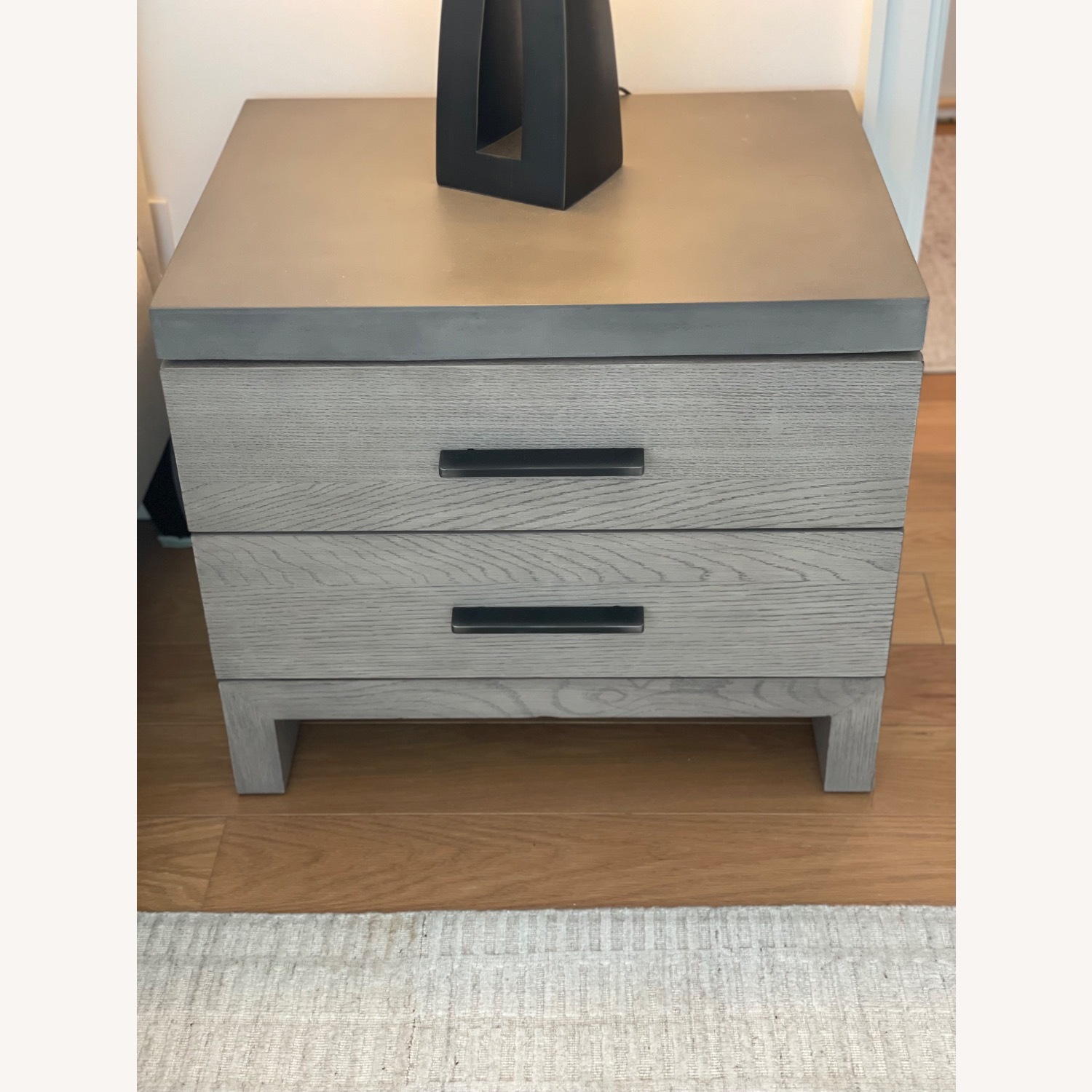Restoration Hardware Meade Closed Nightstands with Concrete Top - image-1