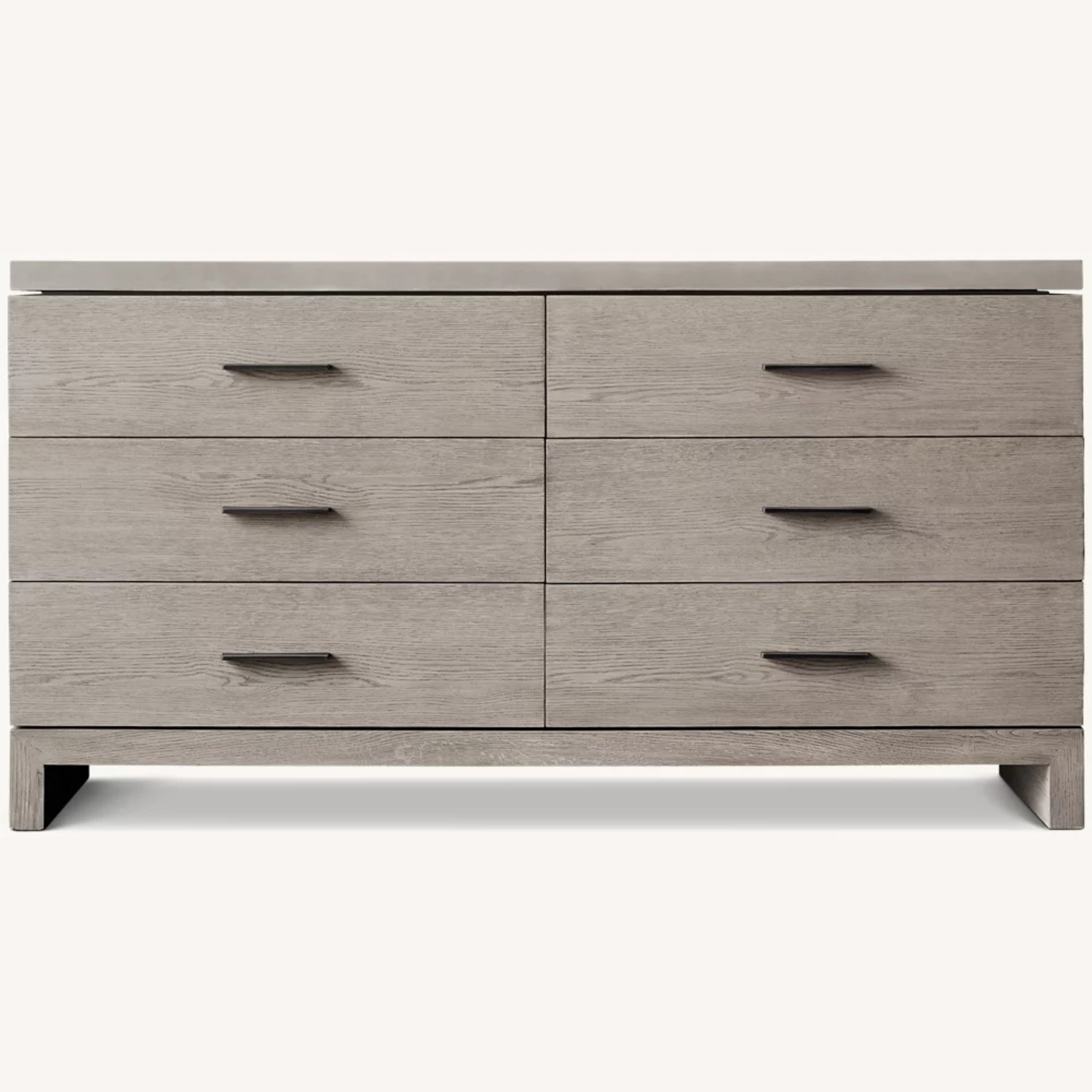 Restoration Hardware Meade 6-Drawer Dresser with Concrete Top - image-0