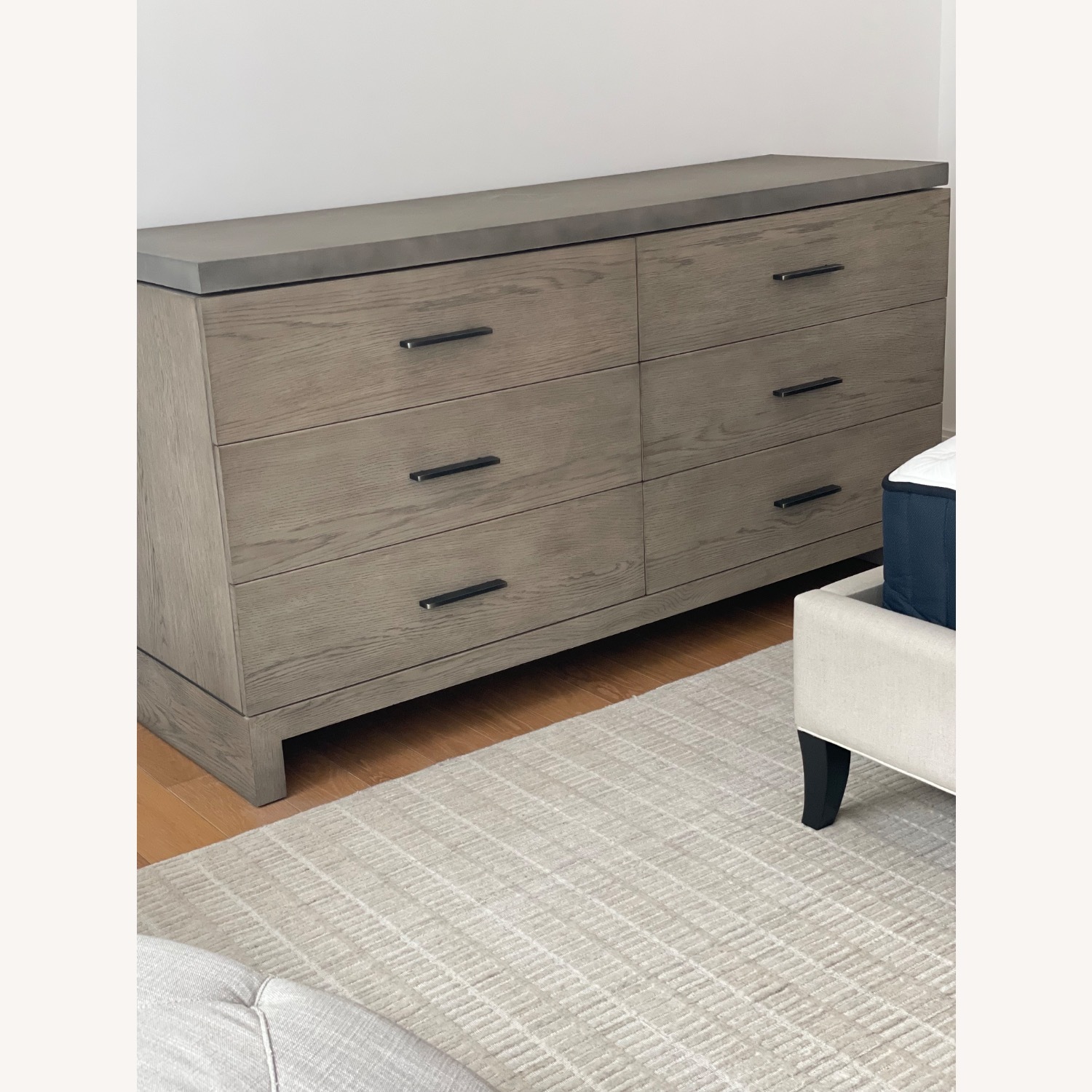 Restoration Hardware Meade 6-Drawer Dresser with Concrete Top - image-2