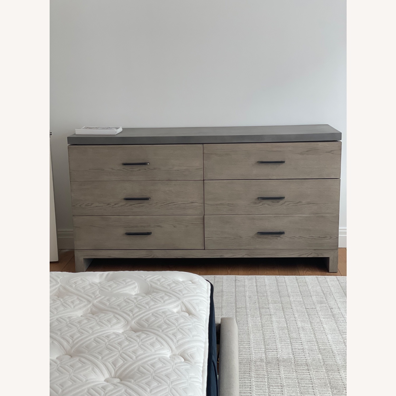 Restoration Hardware Meade 6-Drawer Dresser with Concrete Top - image-1