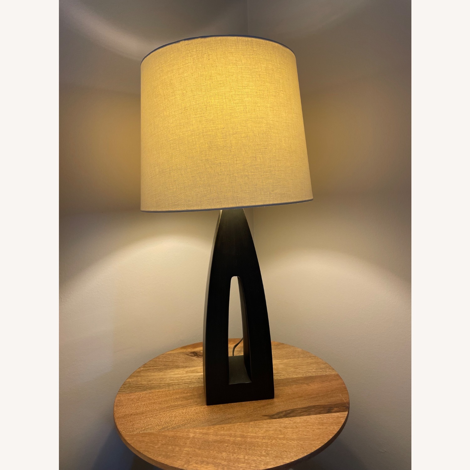 Crate & Barrel Metal Tapered Table Lamps - image-3