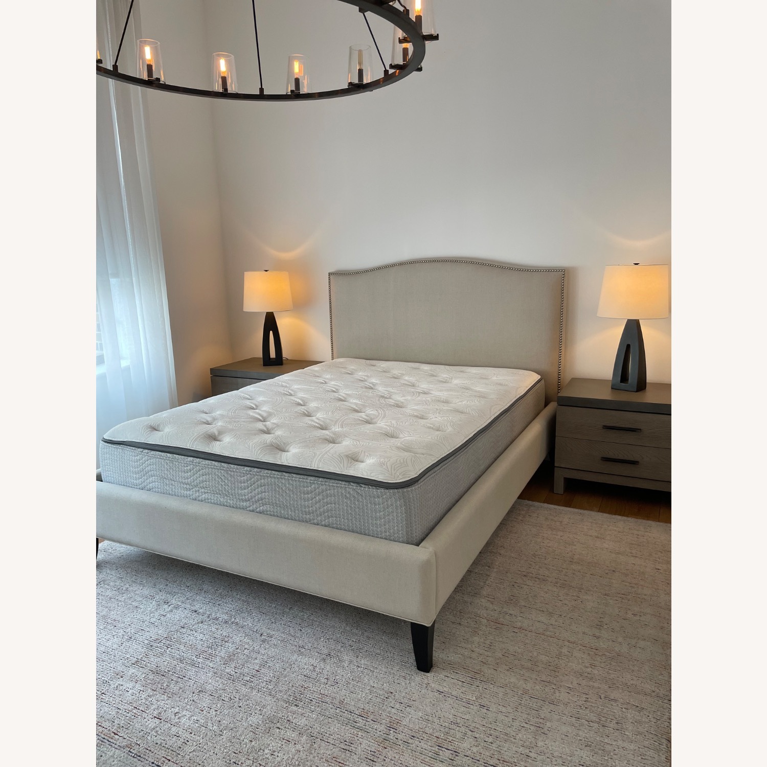 Crate & Barrel Metal Tapered Table Lamps - image-2