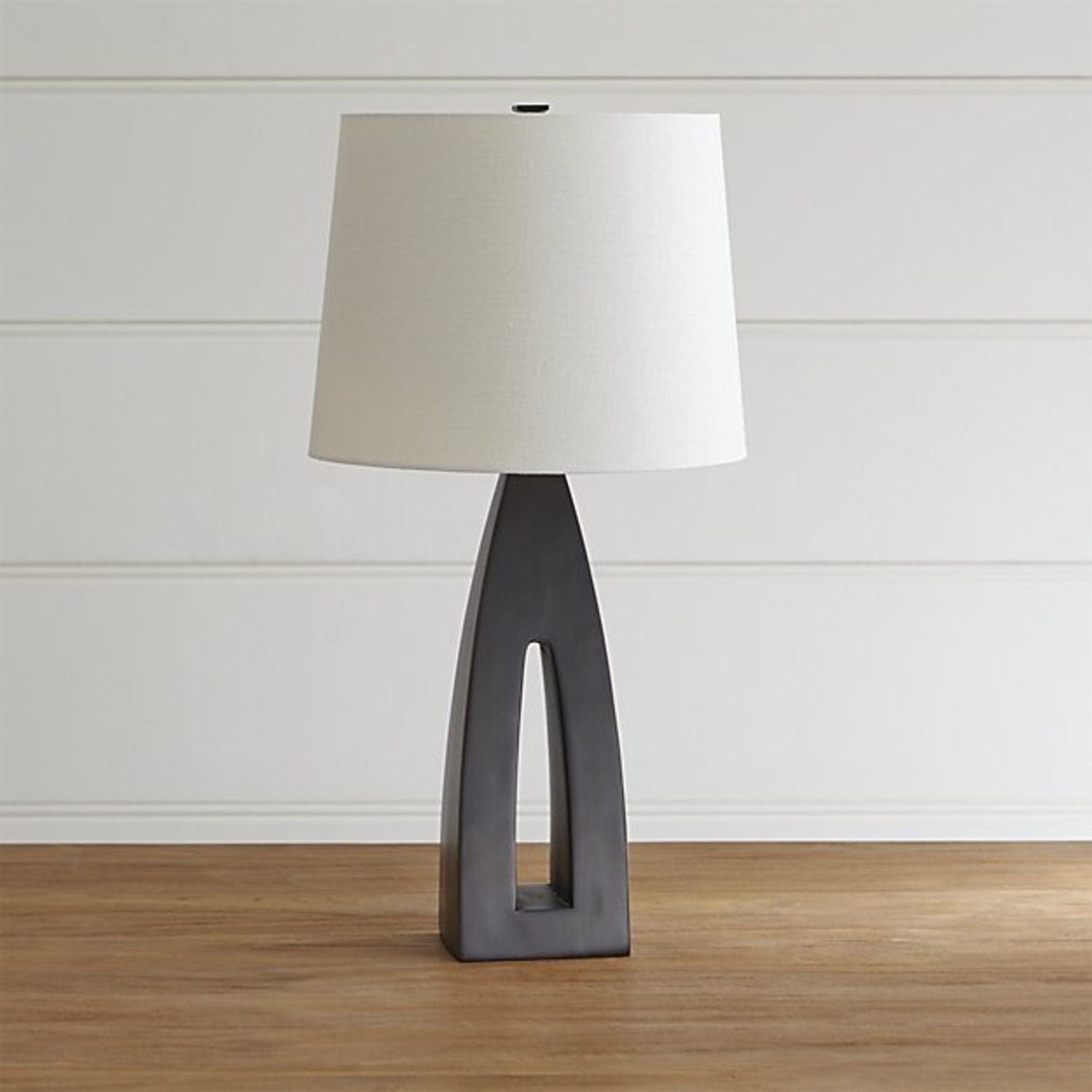 Crate & Barrel Metal Tapered Table Lamps - image-9