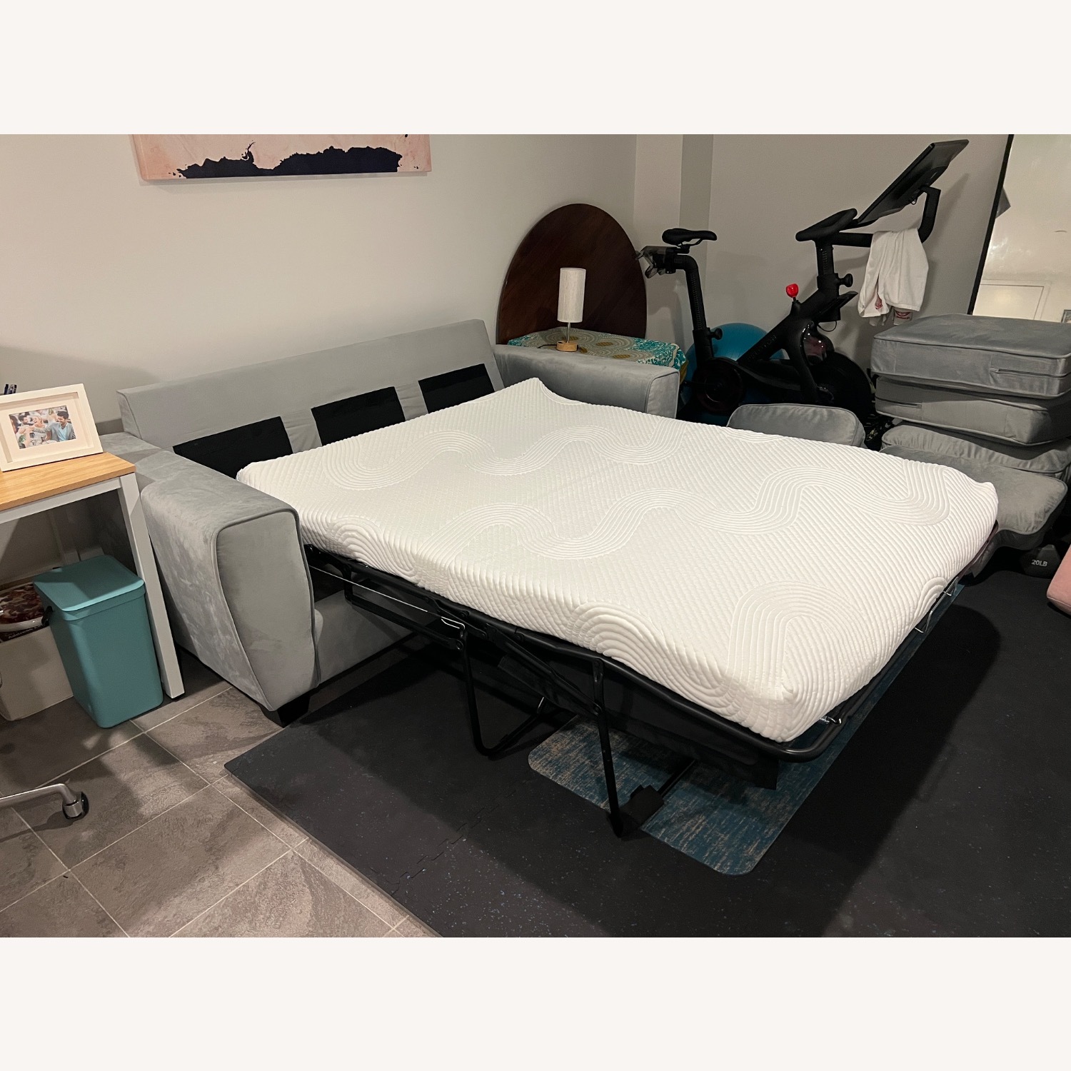 Bob's Discount Furniture Julie Gray Full Sleeper Sofa  - image-7