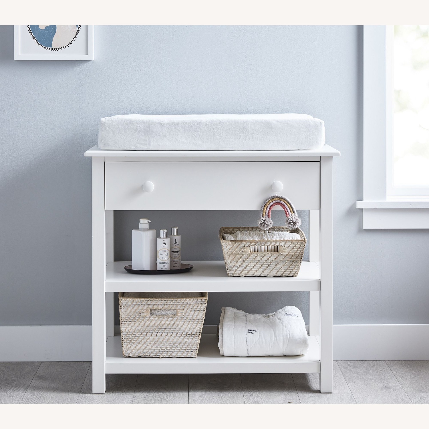 Pottery Barn Kids Kendall Changing Table, Warm Sand - image-2