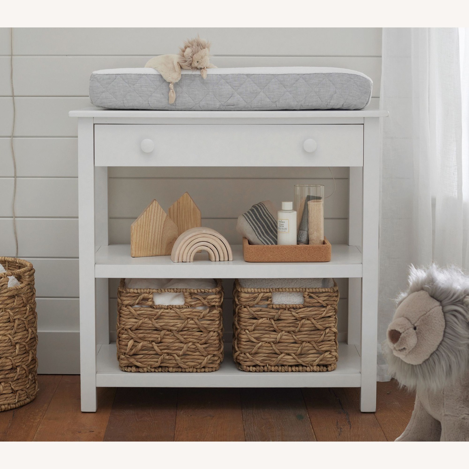 Pottery Barn Kids Kendall Changing Table, Warm Sand - image-3