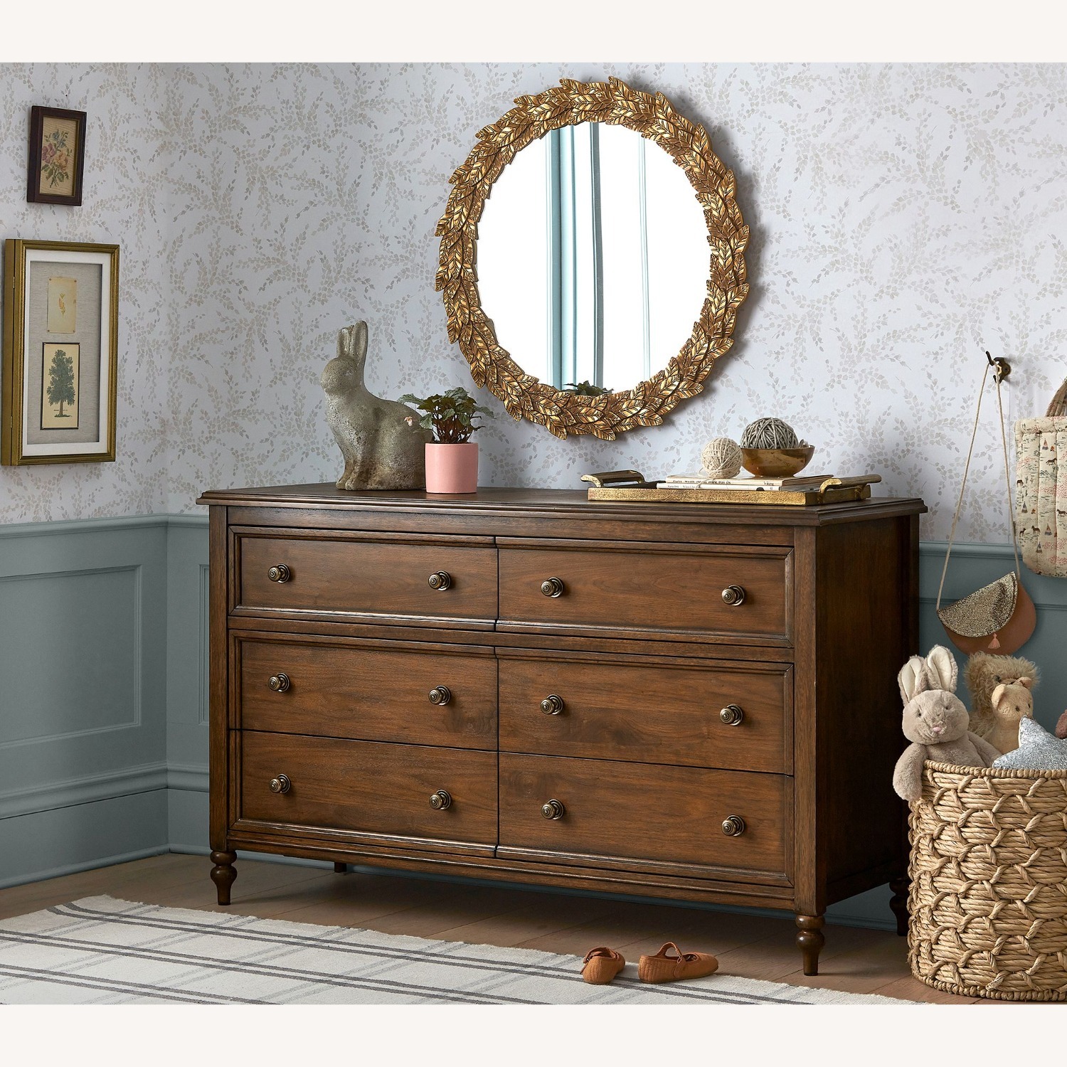 Pottery Barn Kids Chris Loves Julia Turned Wood Dresser - image-8