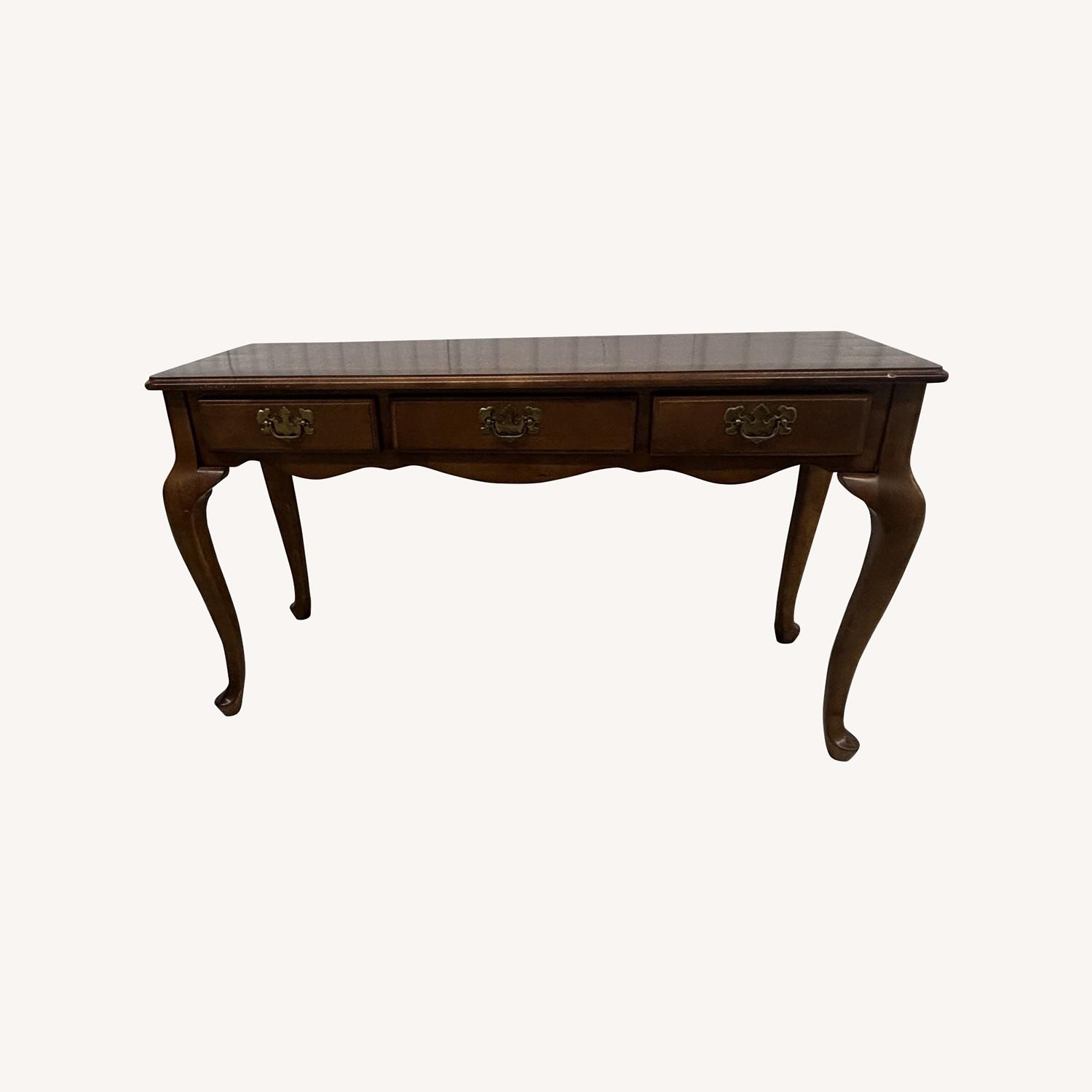 Vintage Brown Table Console - image-0