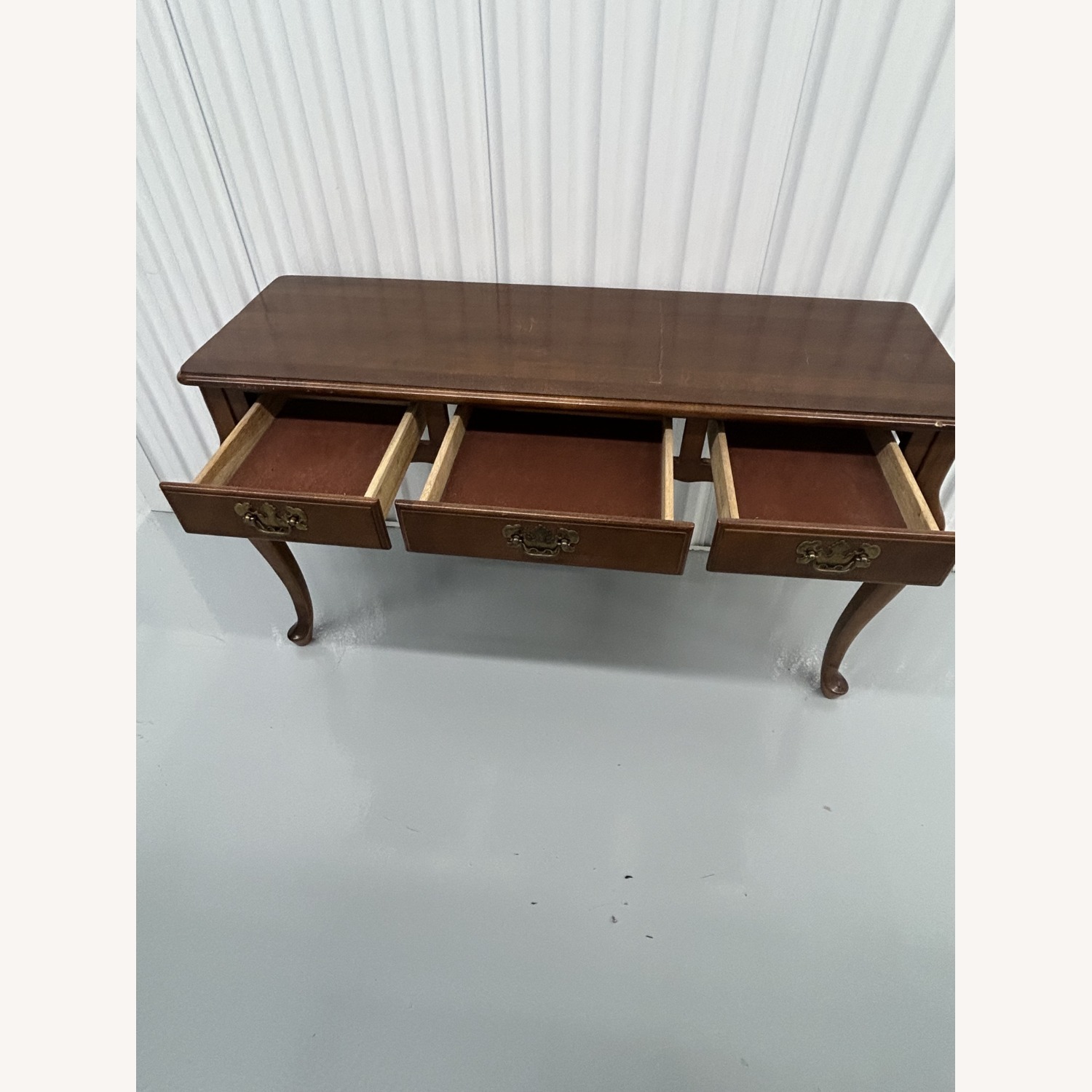 Vintage Brown Table Console - image-2