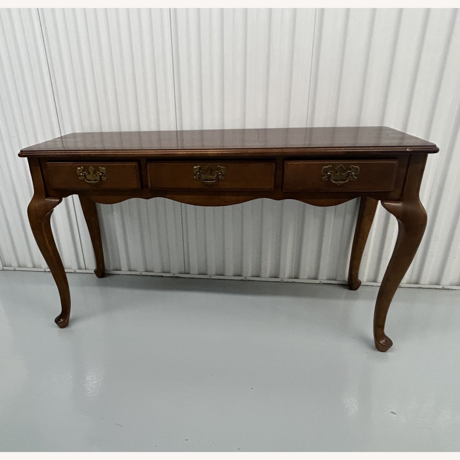 Vintage Brown Table Console - image-1