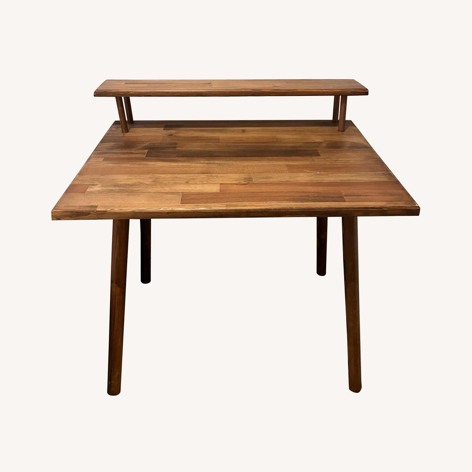 Solid Wood Teak Desk - image-0