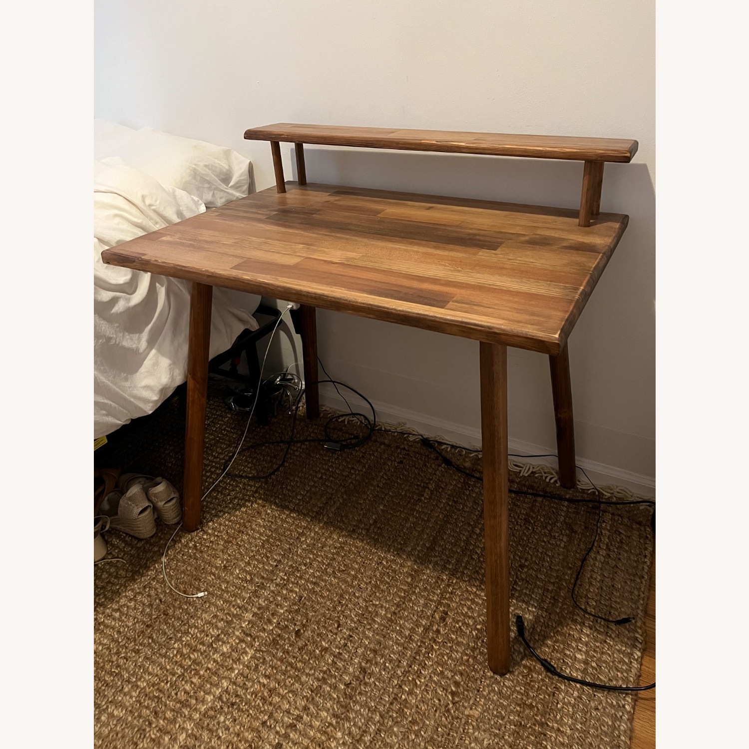 Solid Wood Teak Desk - image-2