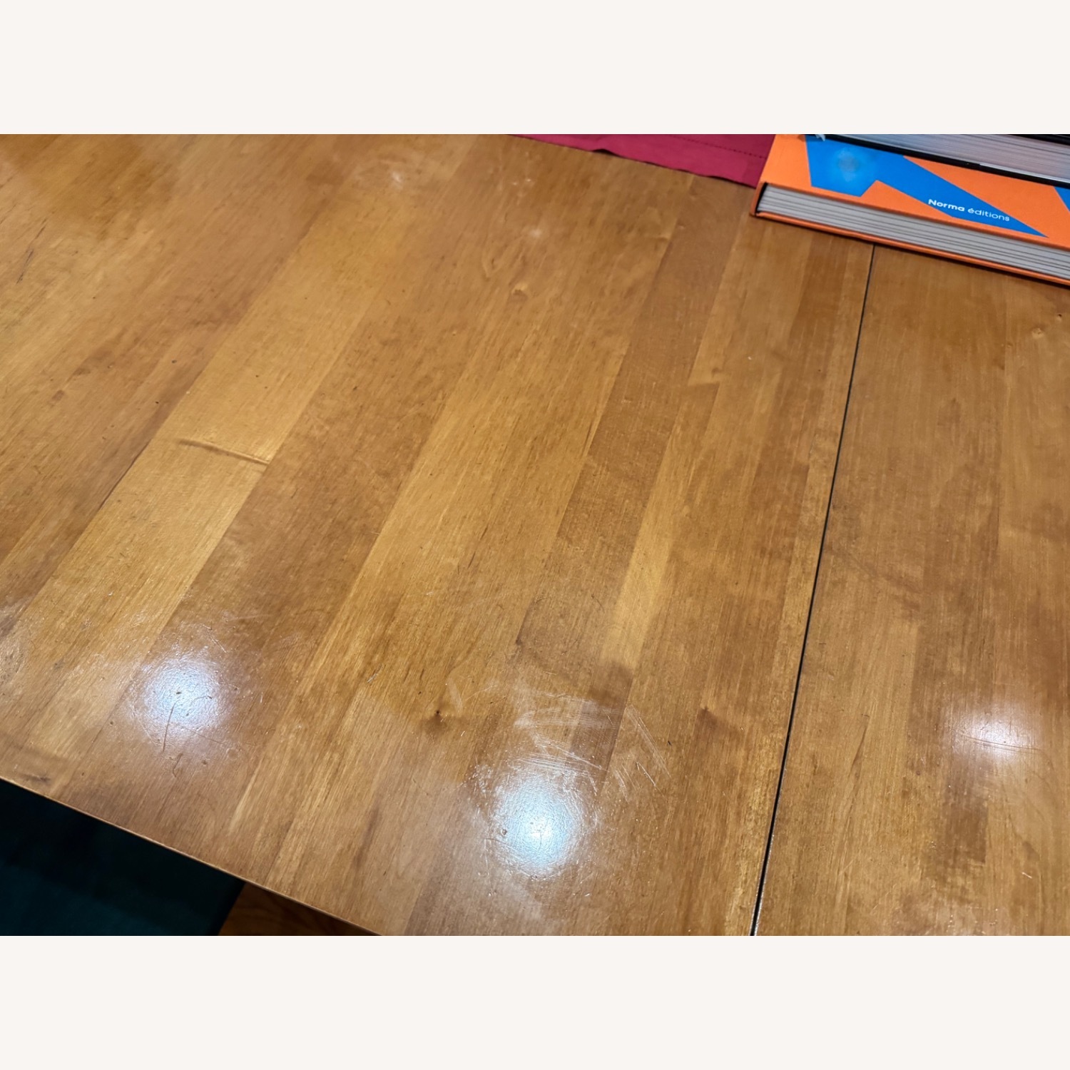 Ethan AllenCountry Colors Maple and Steel Dining Table - image-5