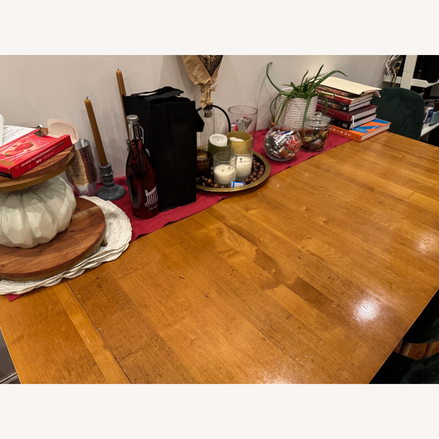 Ethan AllenCountry Colors Maple and Steel Dining Table - image-4