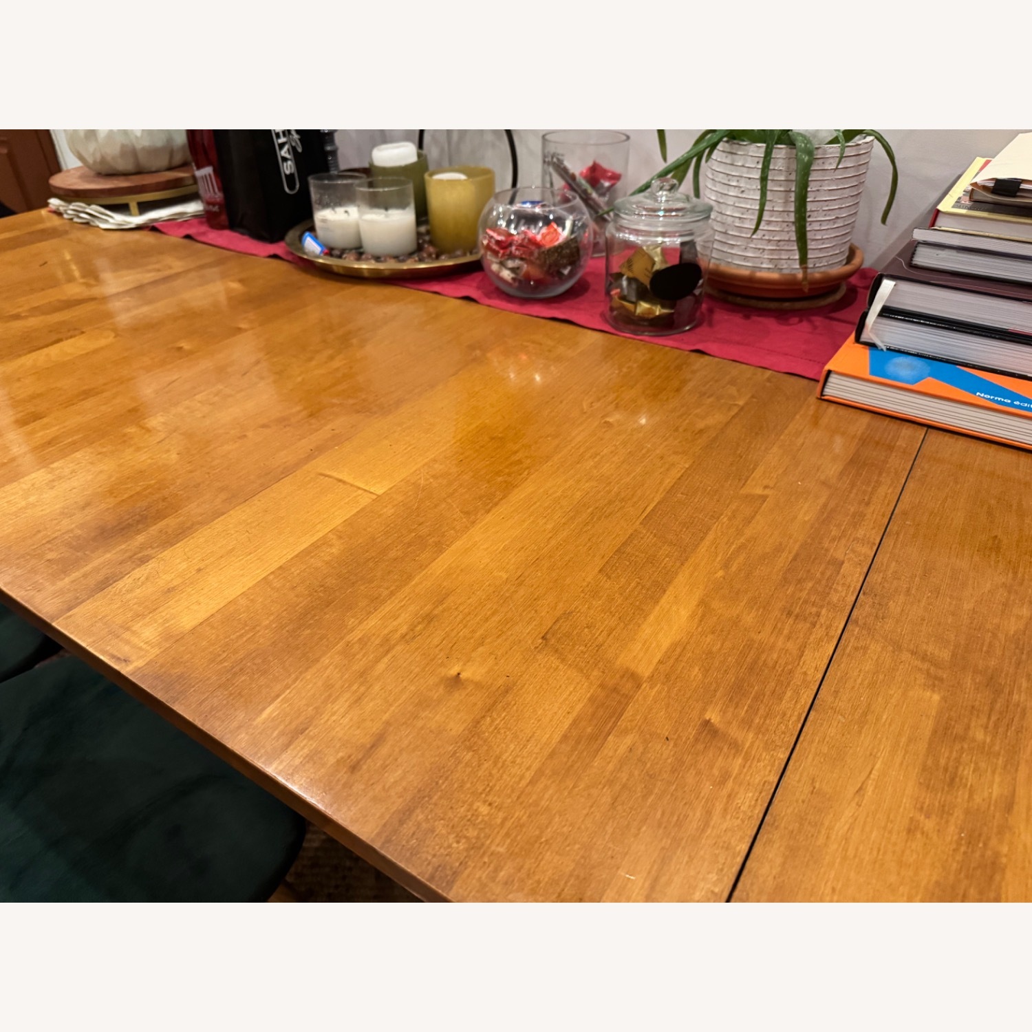 Ethan AllenCountry Colors Maple and Steel Dining Table - image-6