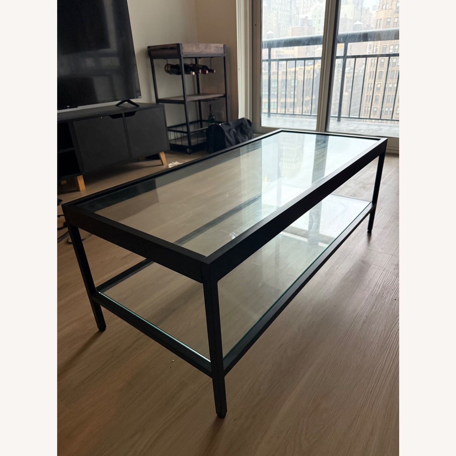 Glass Top Coffee Table - image-1