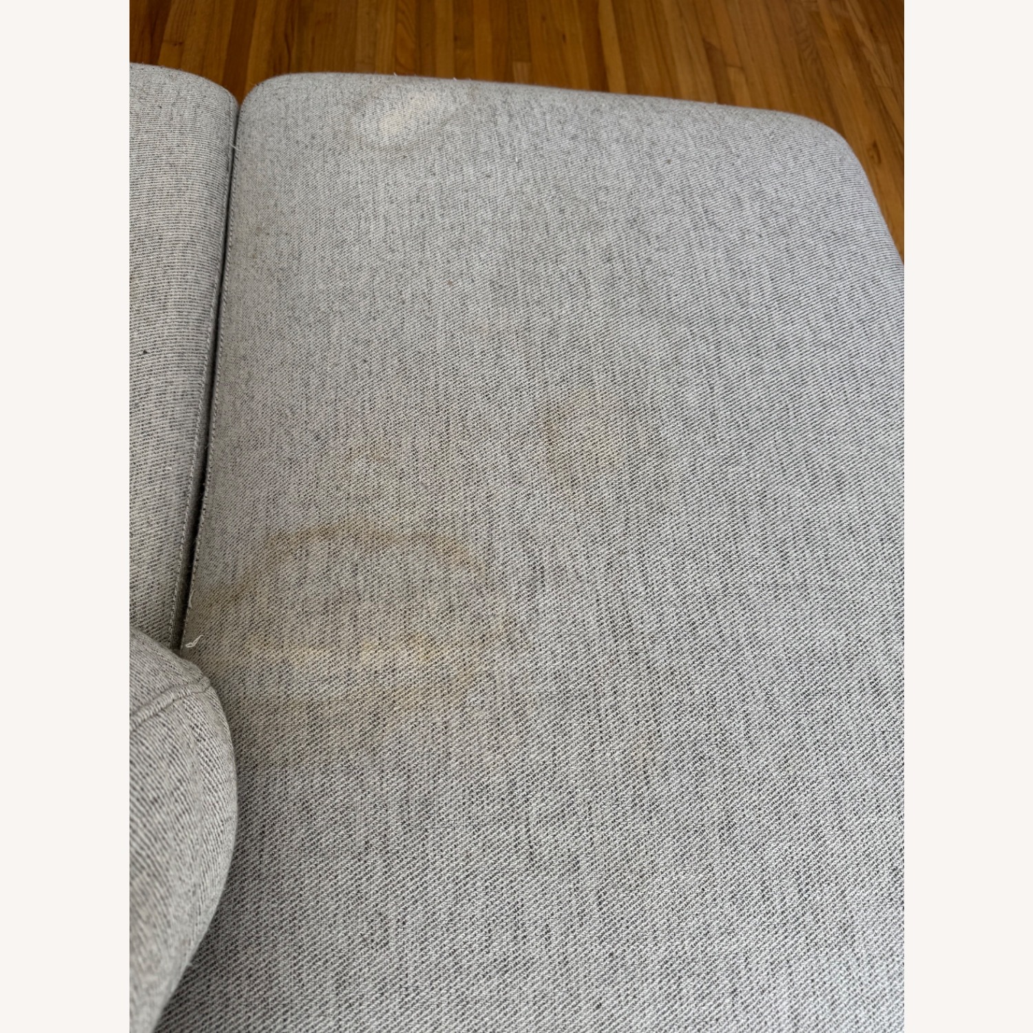 Living Spaces Amherst Cobblestone Grey 2pc Sectional - image-2