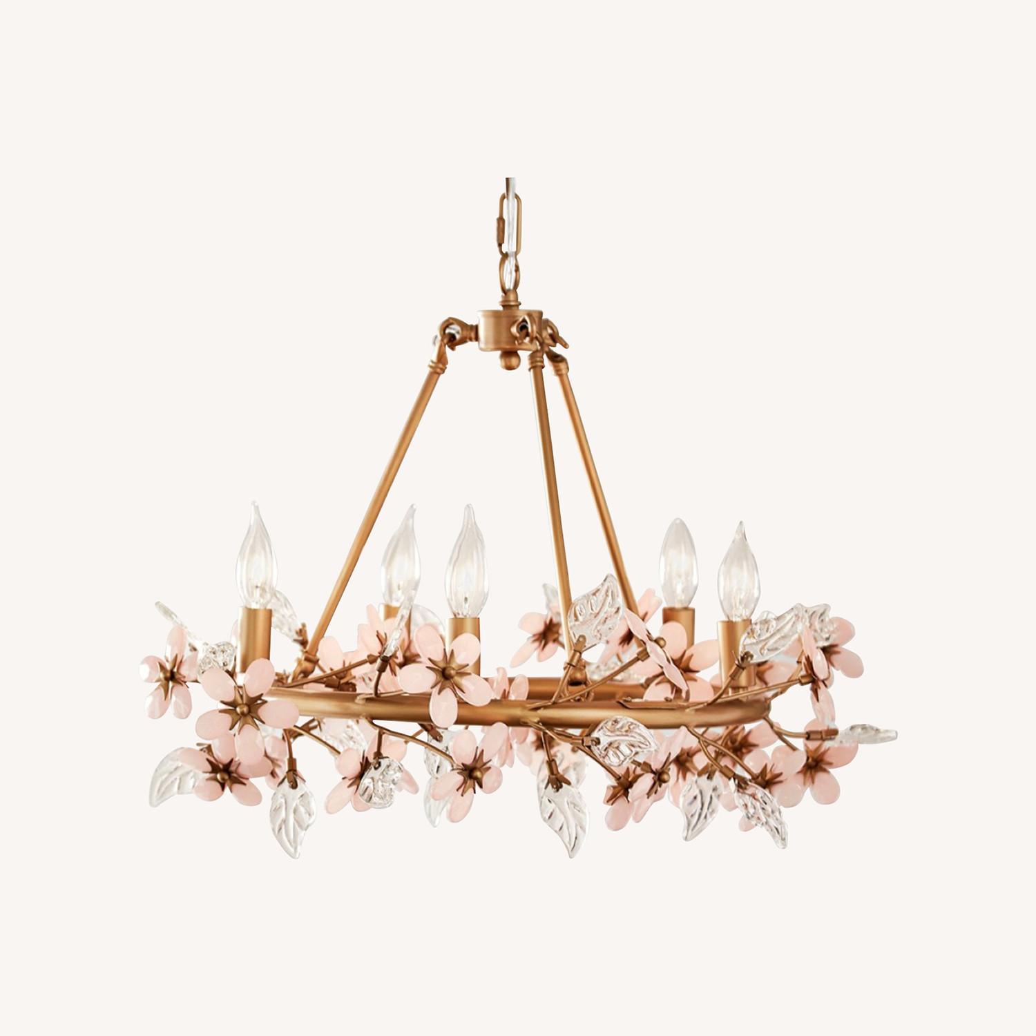 Pottery Barn Grace Flower Chandelier - image-0