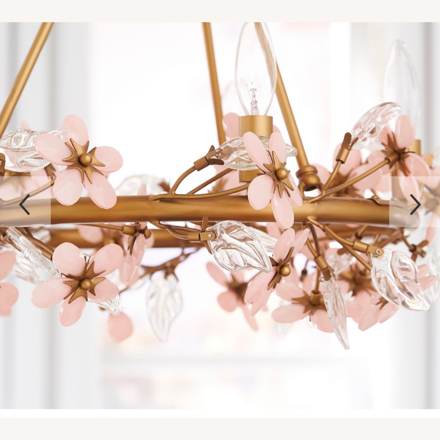 Pottery Barn Grace Flower Chandelier - image-2