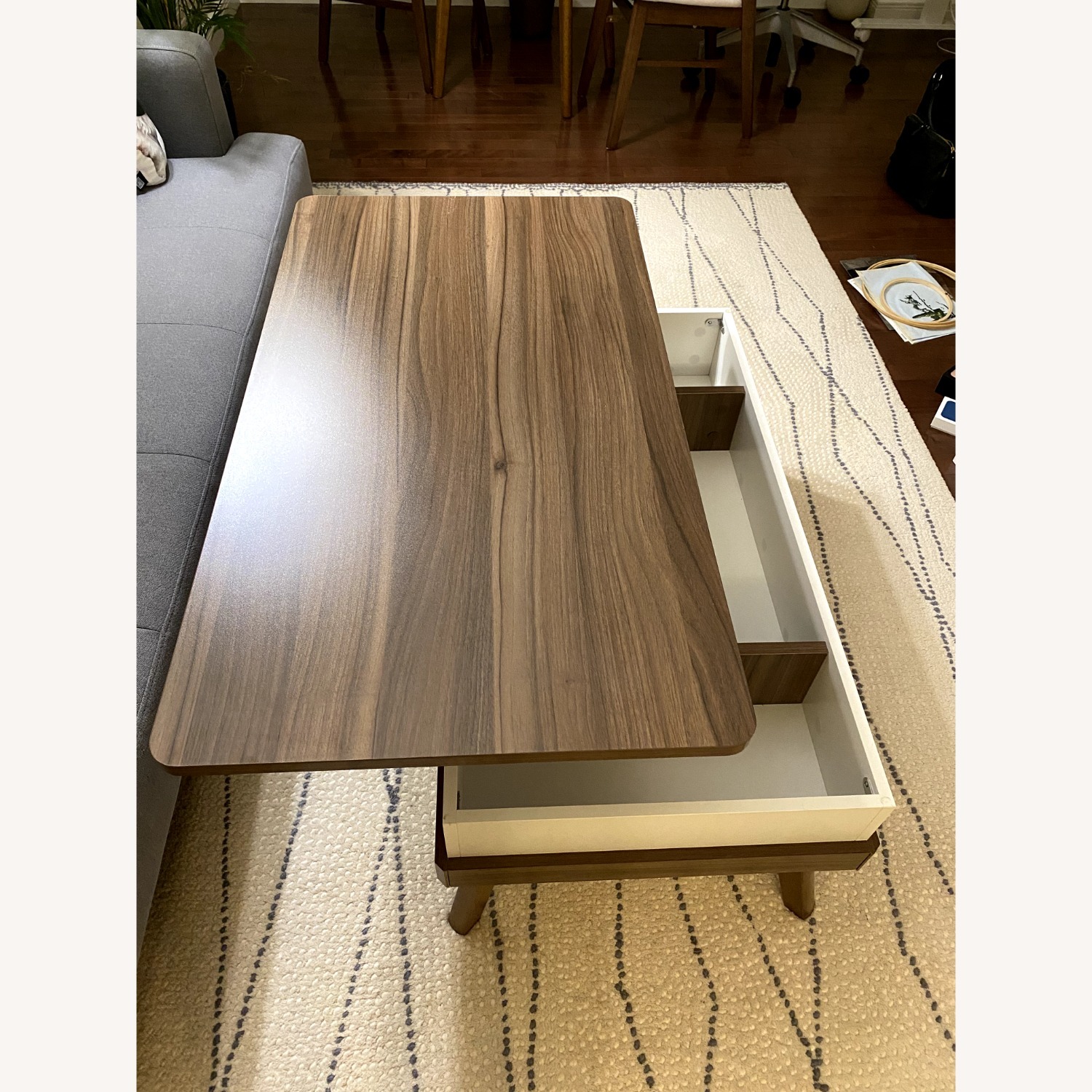 Lift Top Storage Coffee Table - image-1