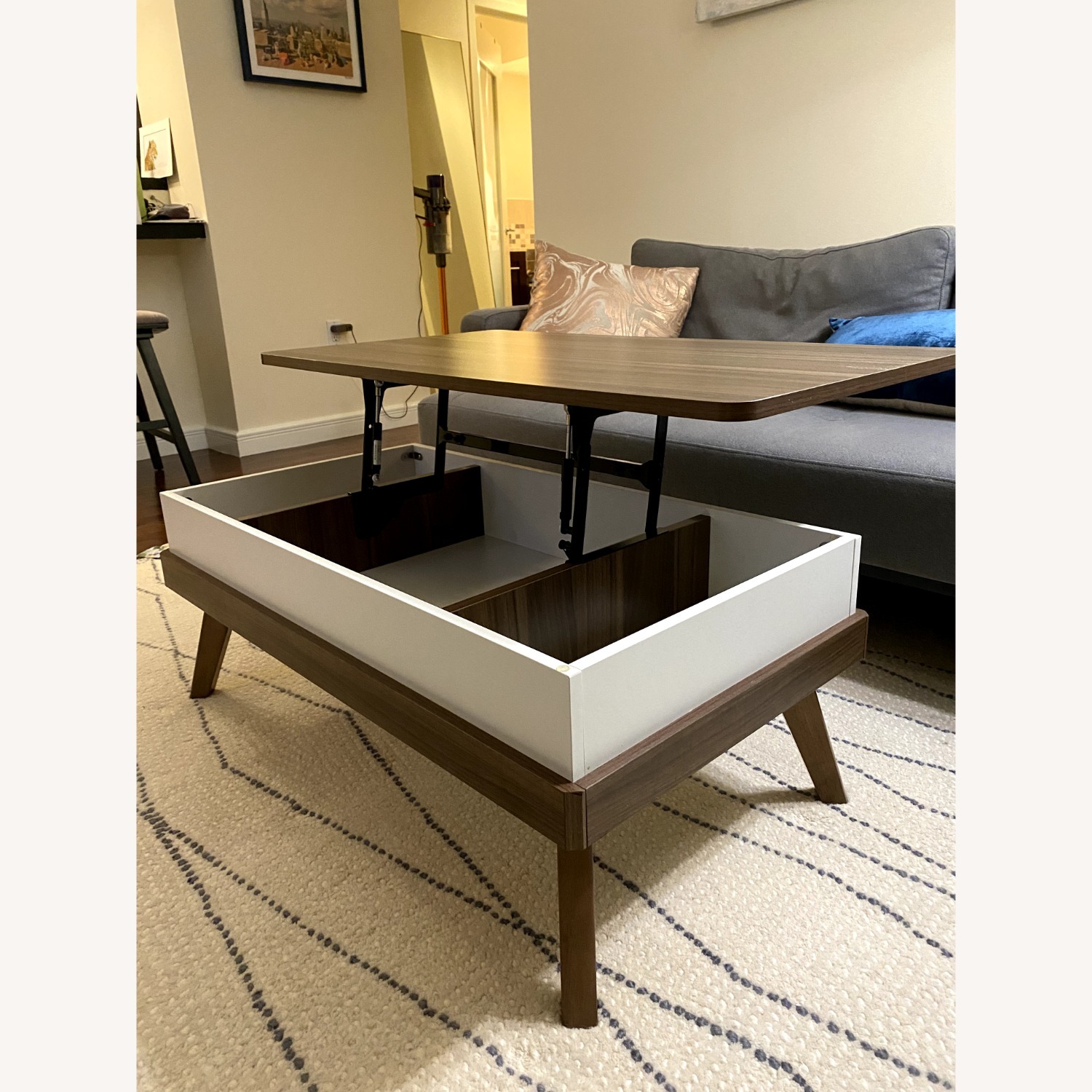 Lift Top Storage Coffee Table - image-2