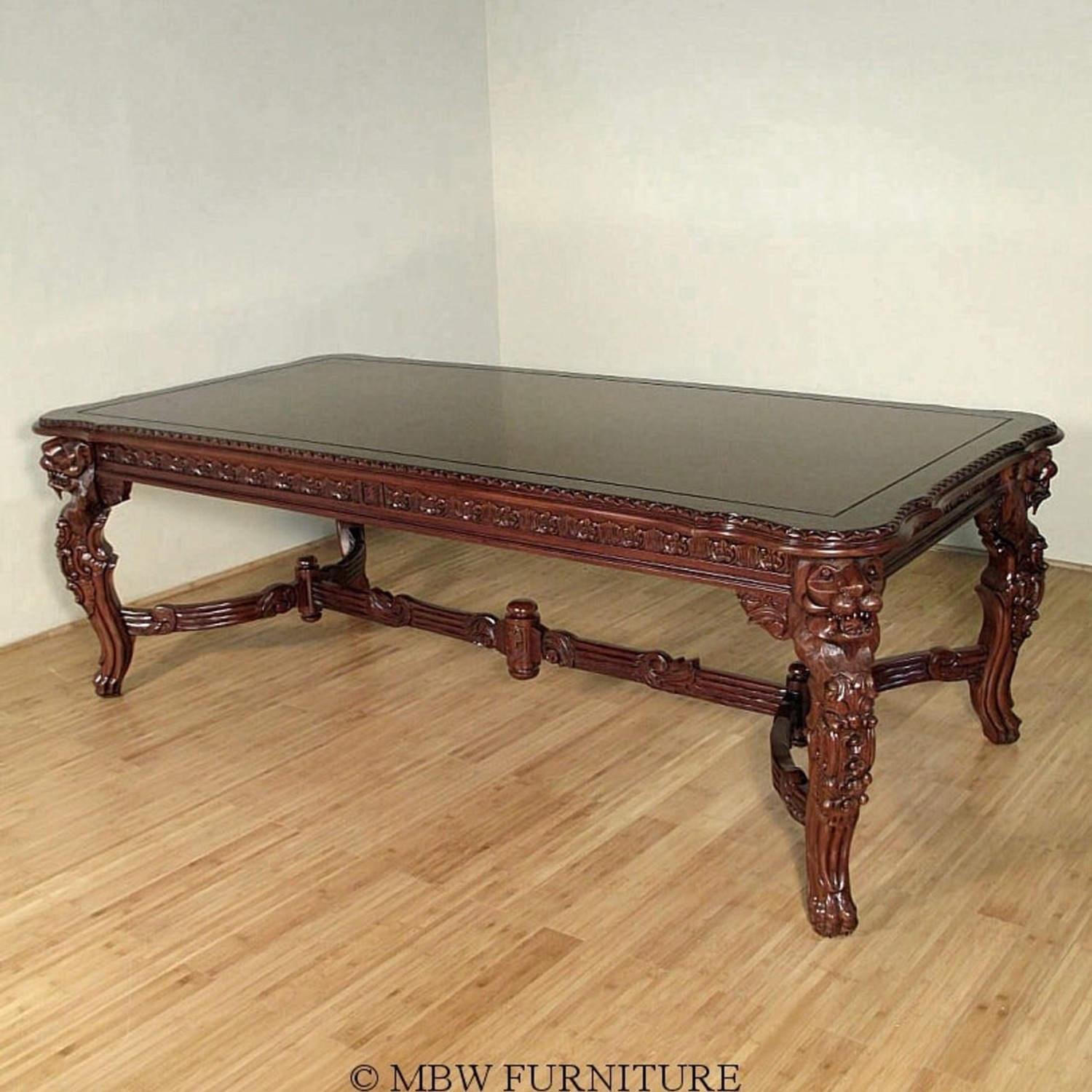 Mahogany Gothic Dining or Conference Table - image-1