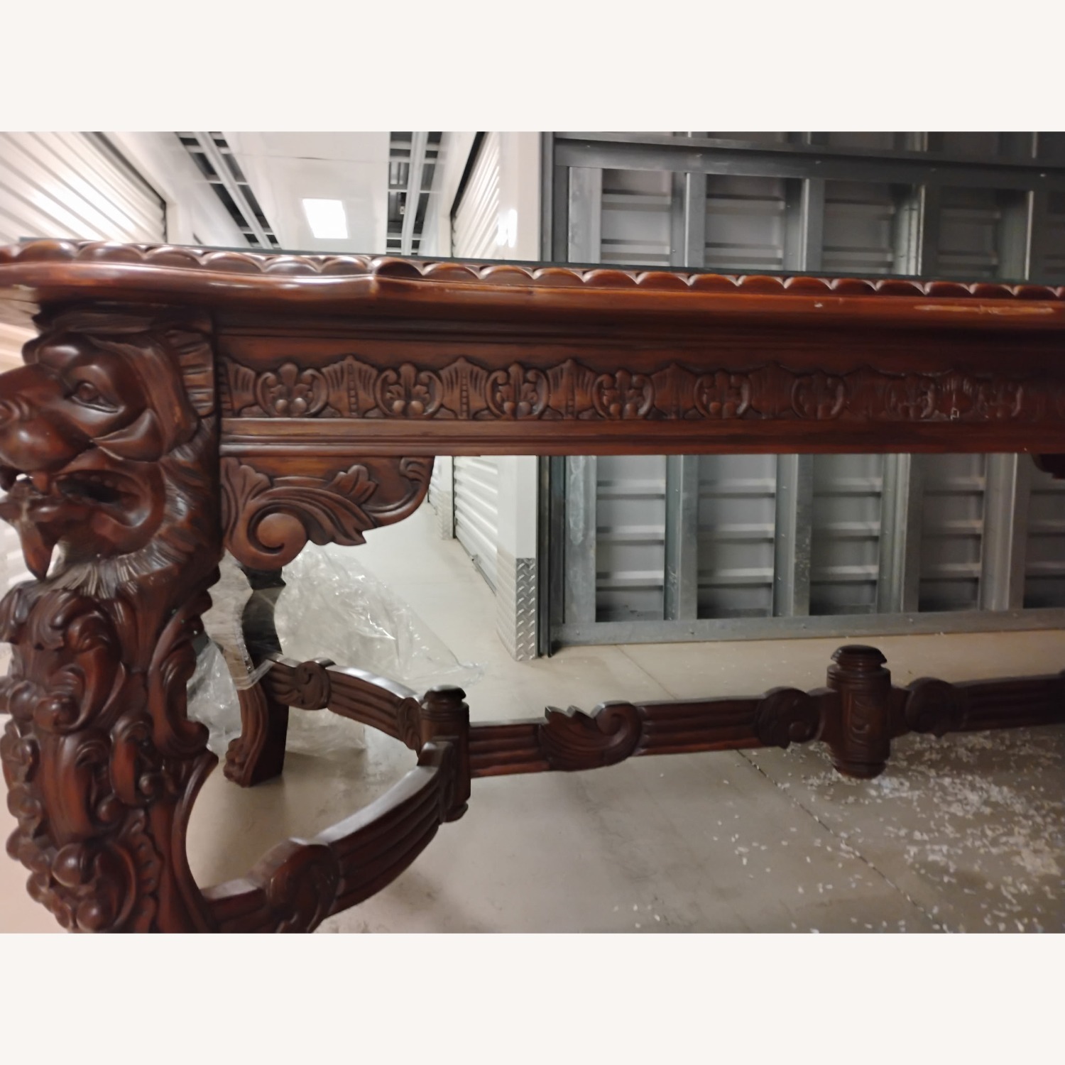 Mahogany Gothic Dining or Conference Table - image-4