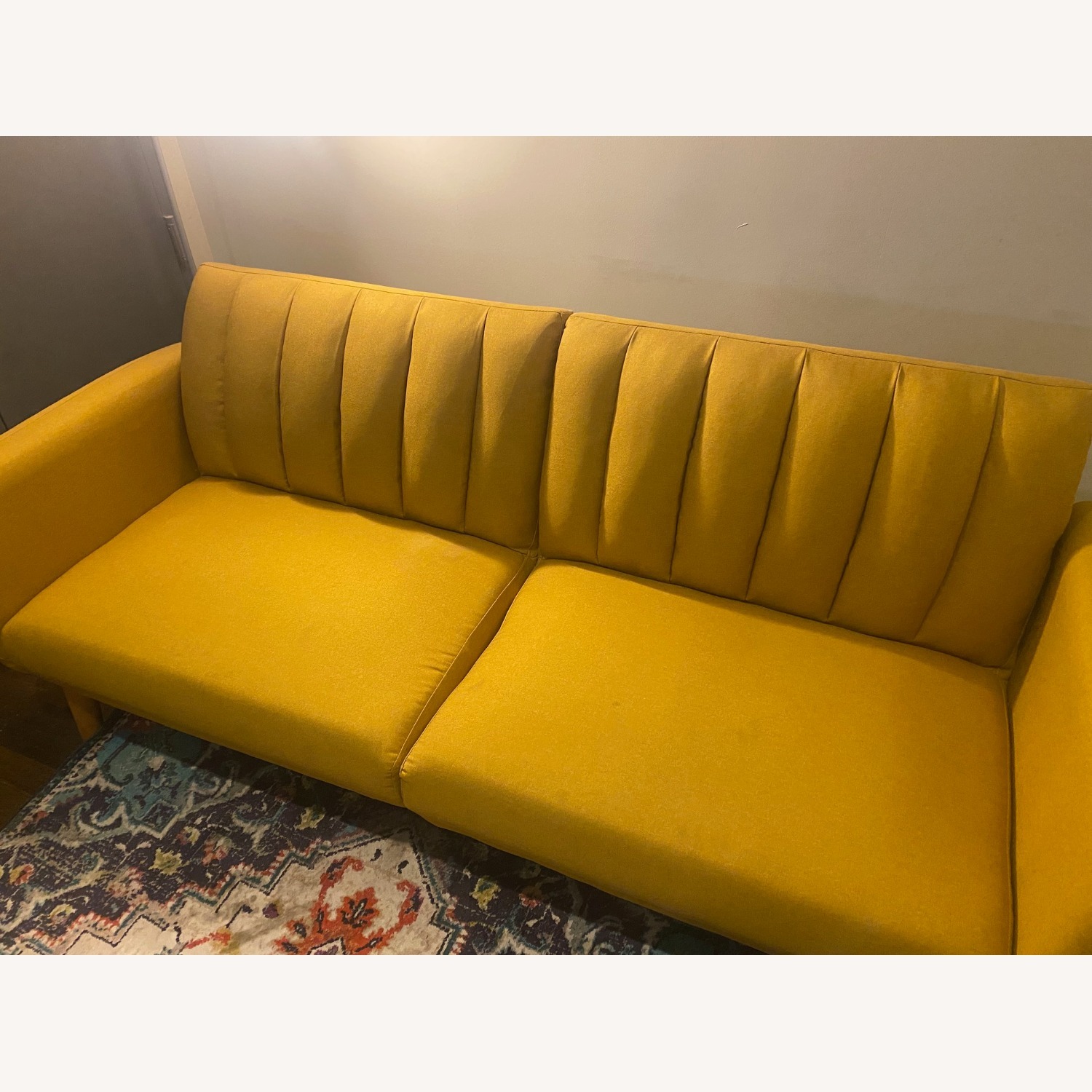 Novogratz Brittany Futon (Mustard Yellow) - image-5