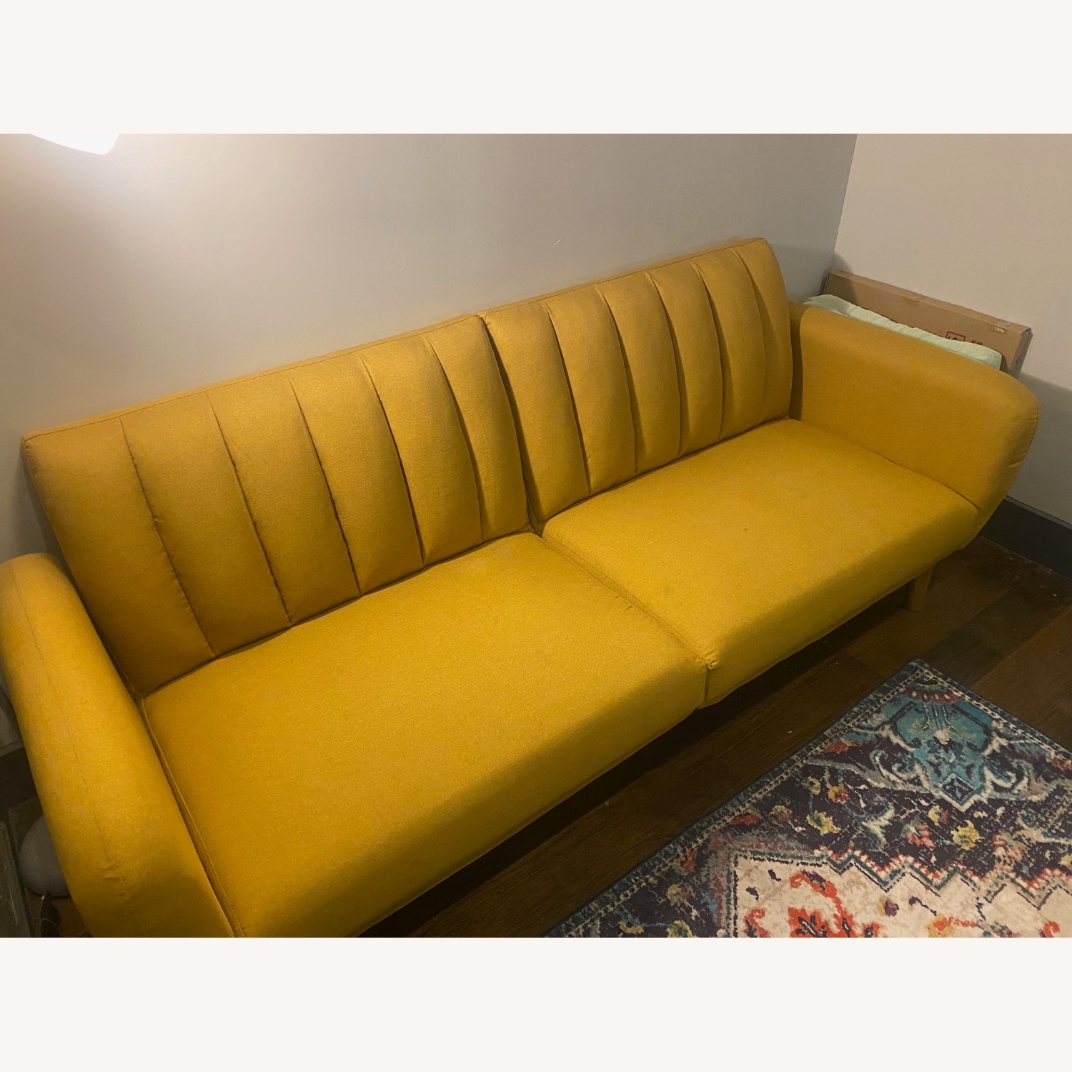 Novogratz Brittany Futon (Mustard Yellow) - image-4