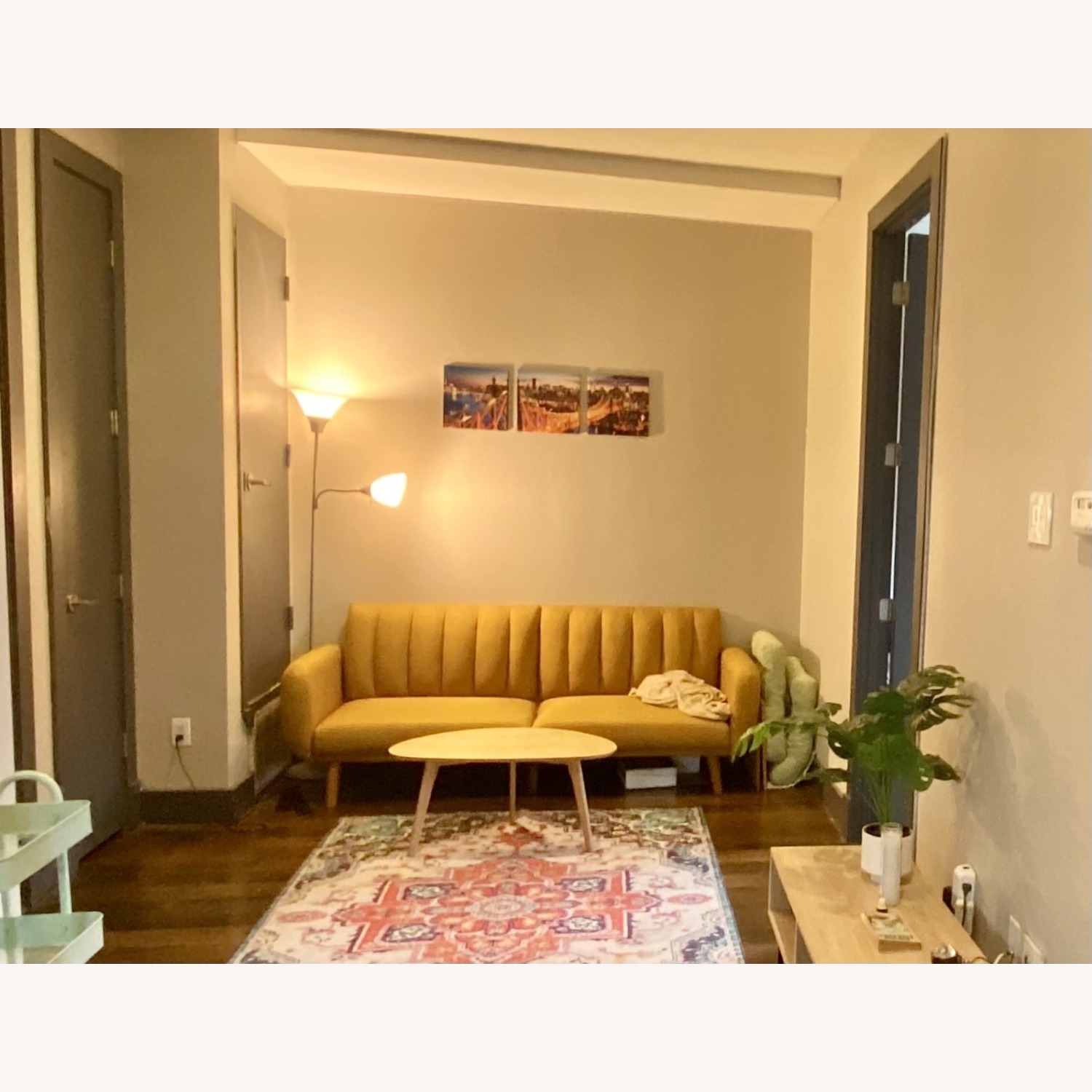 Novogratz Brittany Futon (Mustard Yellow) - image-1