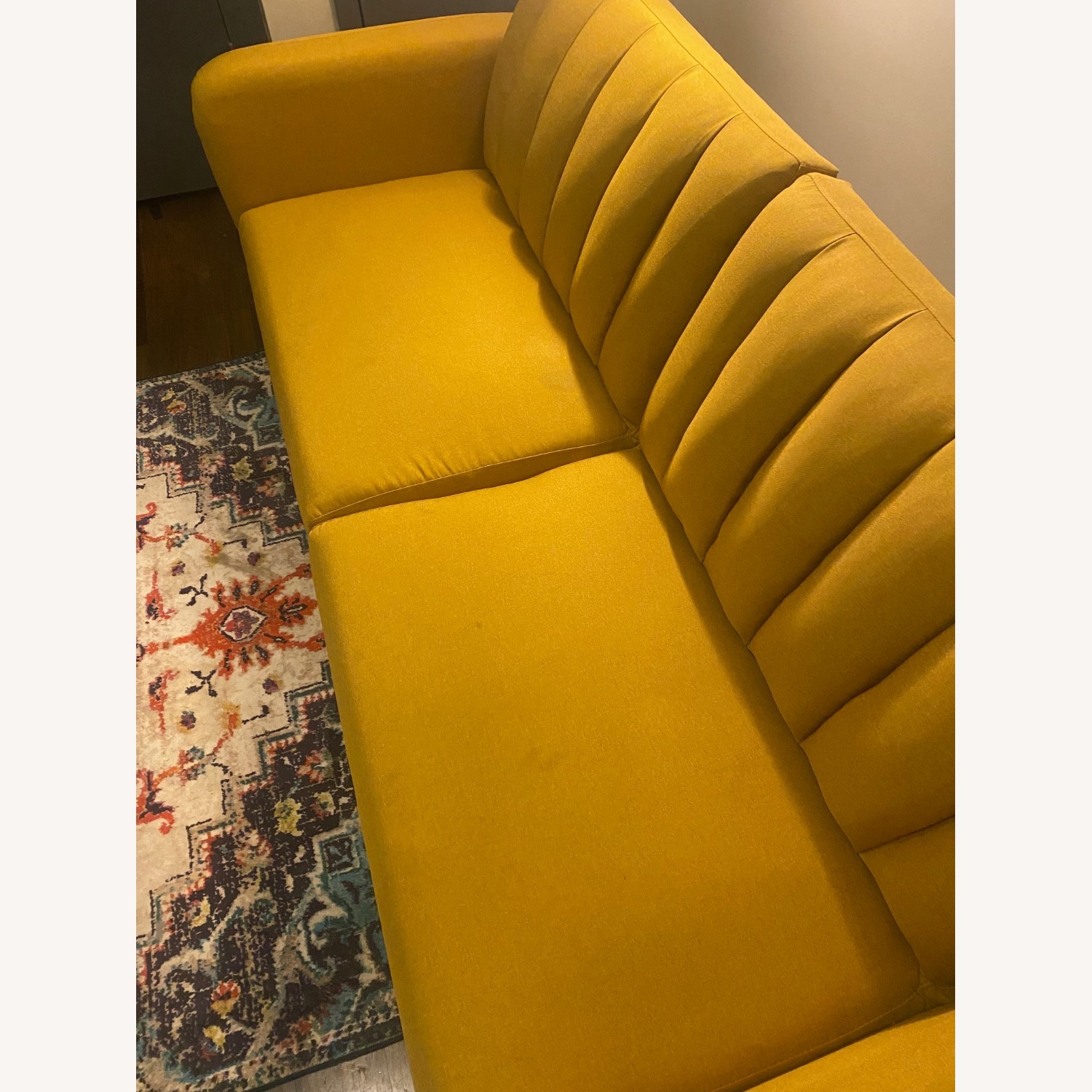 Novogratz Brittany Futon (Mustard Yellow) - image-7