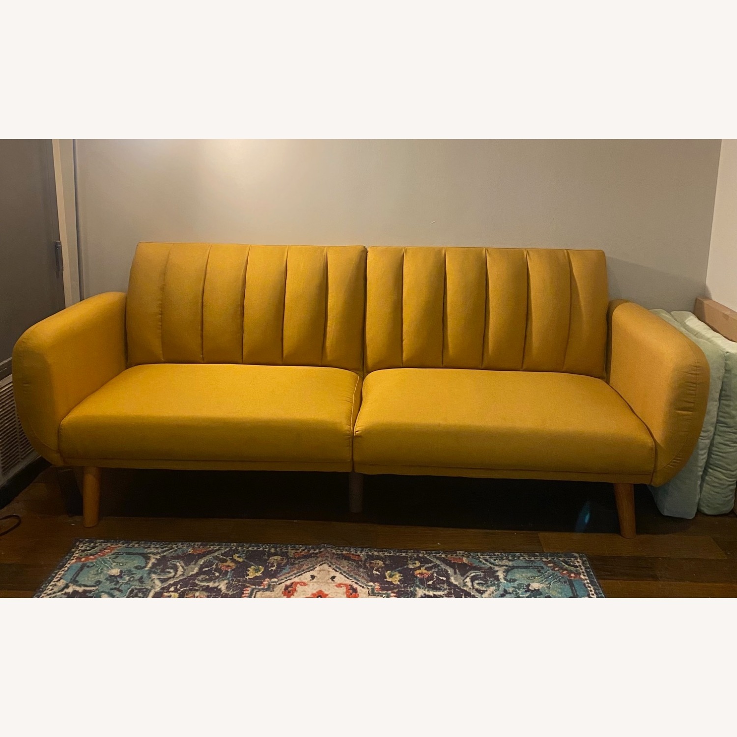 Novogratz Brittany Futon (Mustard Yellow) - image-3