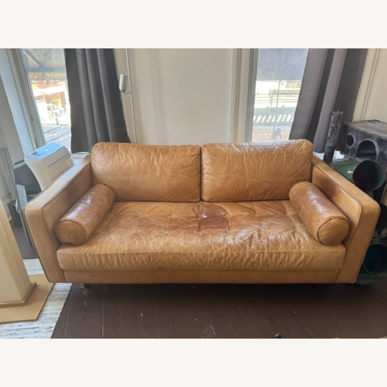 Article Sven Leather Loveseat - image-1