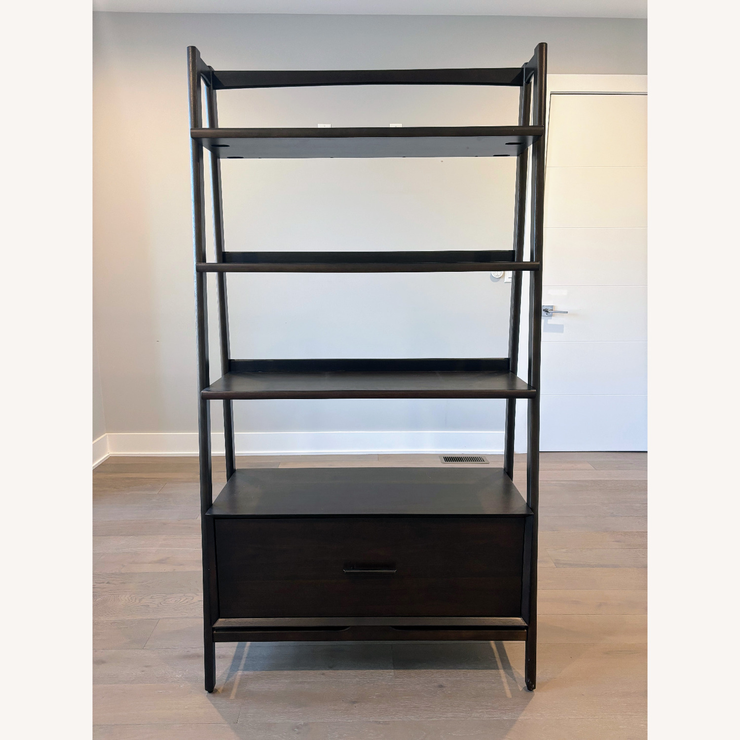 West Elm Mid-Century Bookshelf W Drawer - AptDeco