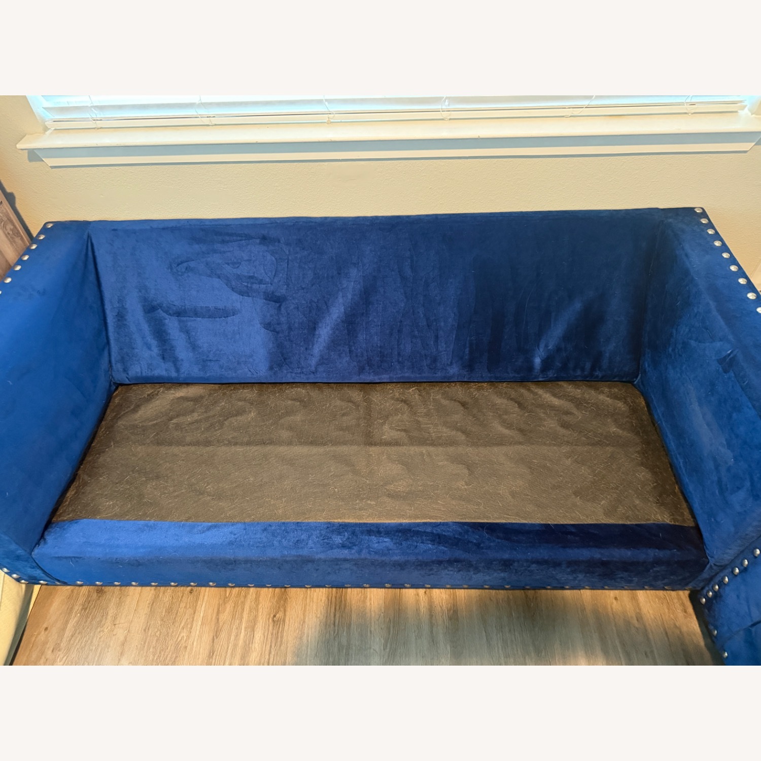 Blue Fabric Sofa - image-3