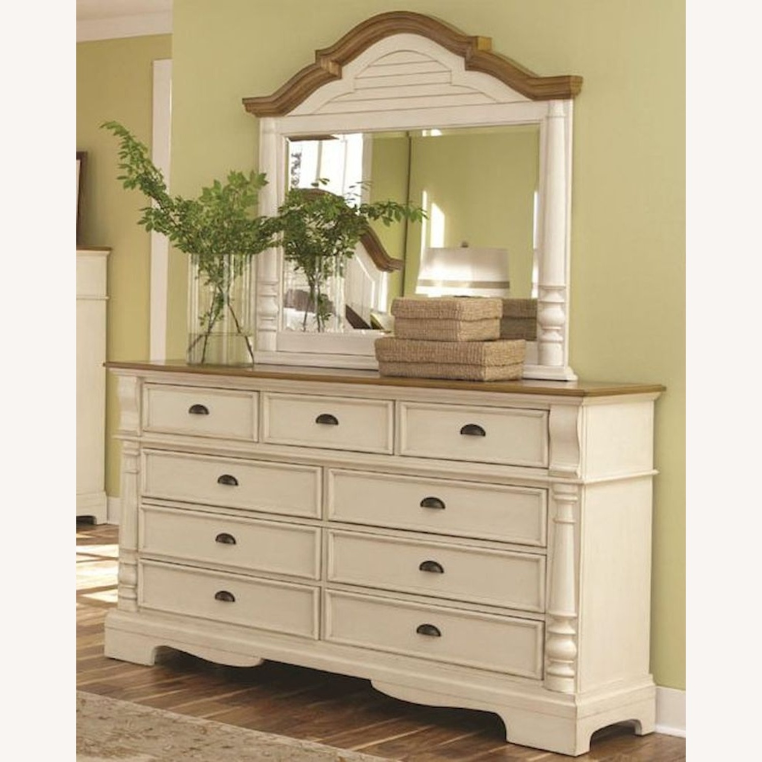 Coaster Oleta Cottage 9-Drawer Dresser with Mirror - image-6