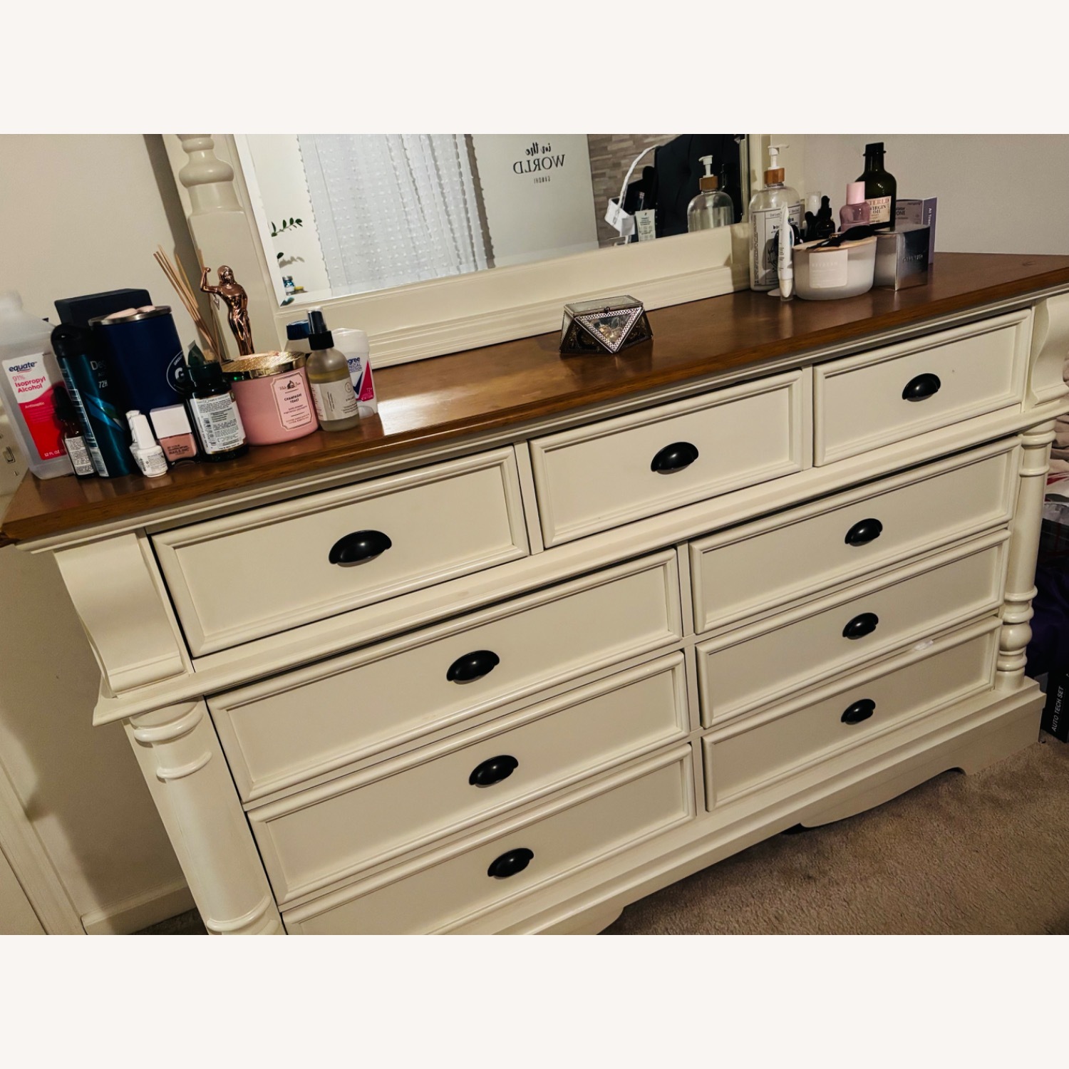 Coaster Oleta Cottage 9-Drawer Dresser with Mirror - image-2