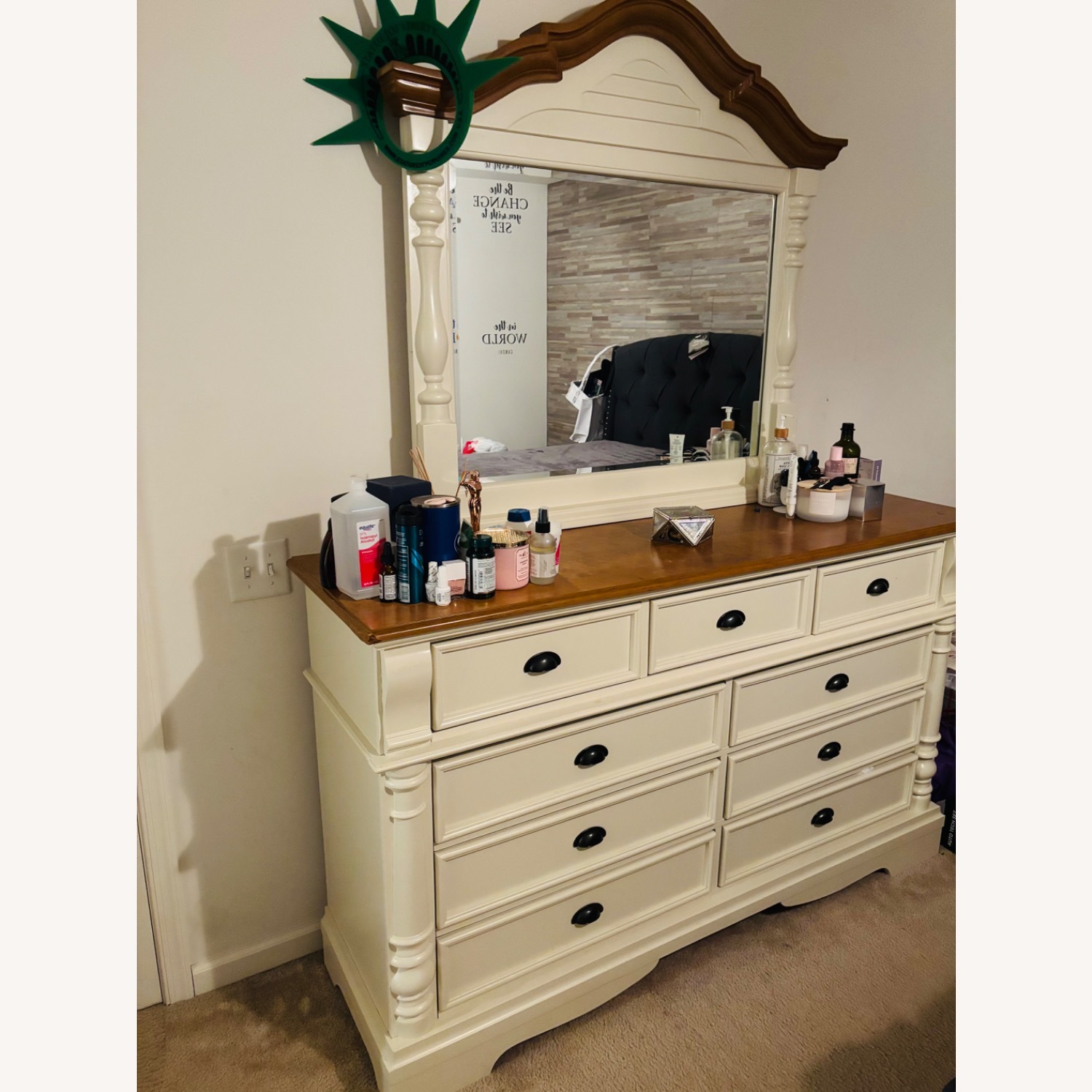 Coaster Oleta Cottage 9-Drawer Dresser with Mirror - image-1