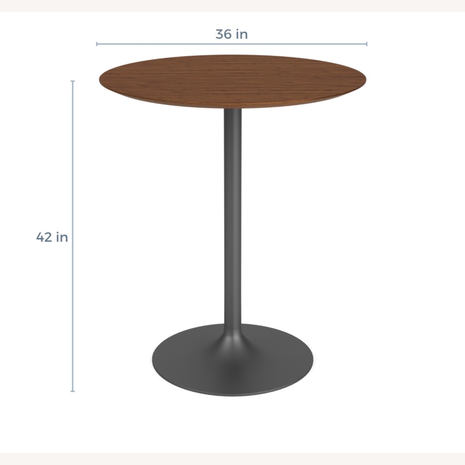 Room & Board Aria High Top Walnut Table - image-3