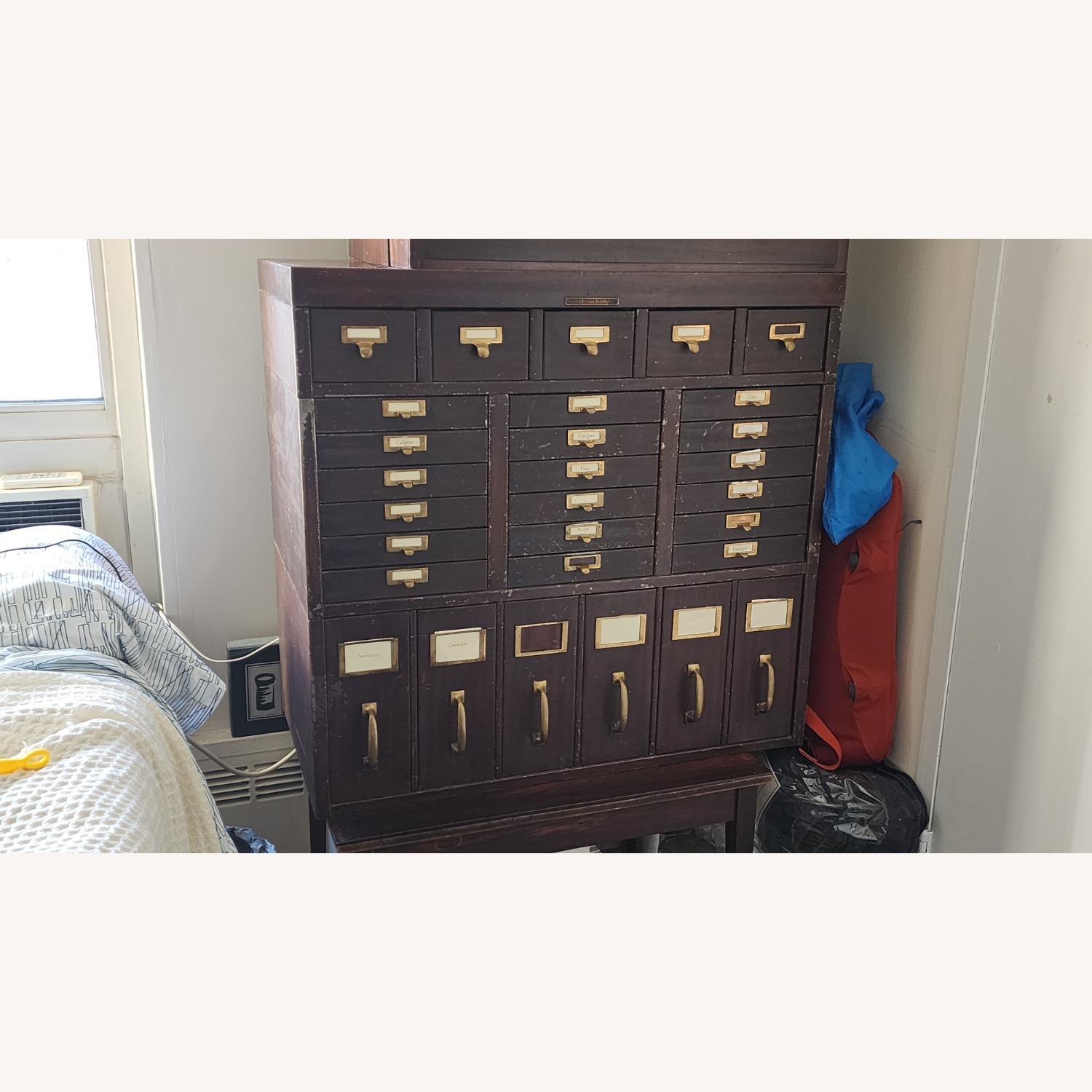 Antique Library Card Catalog - image-1
