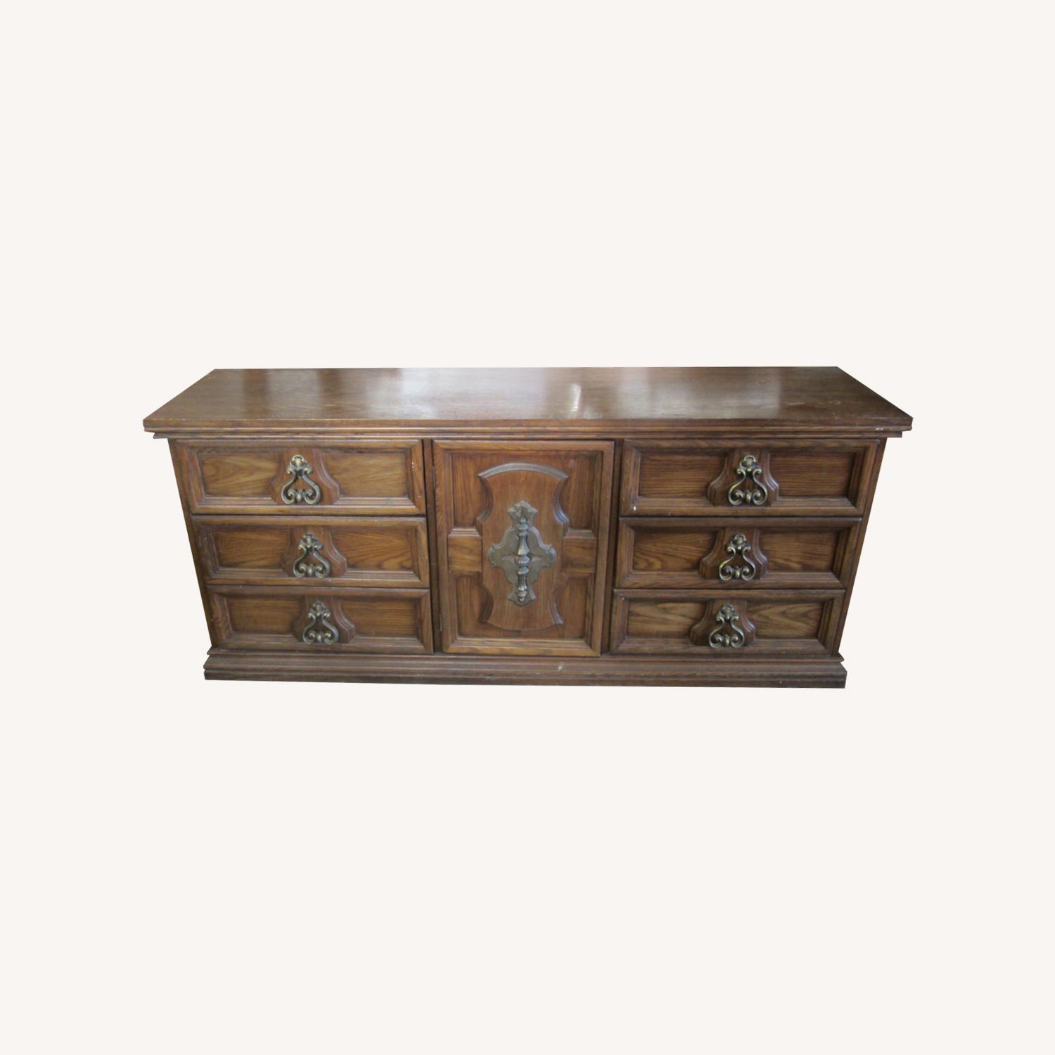 Solid Wood Vintage Dresser/Buffet - image-0
