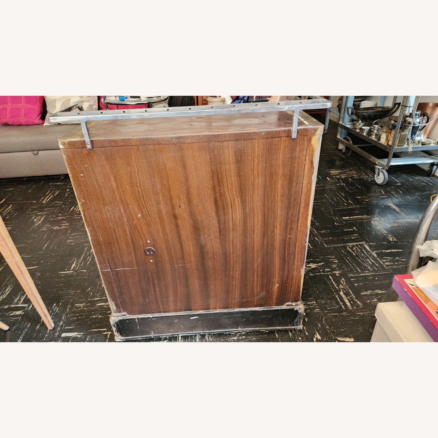 Antique Industrial Cabinet/Bar - image-4