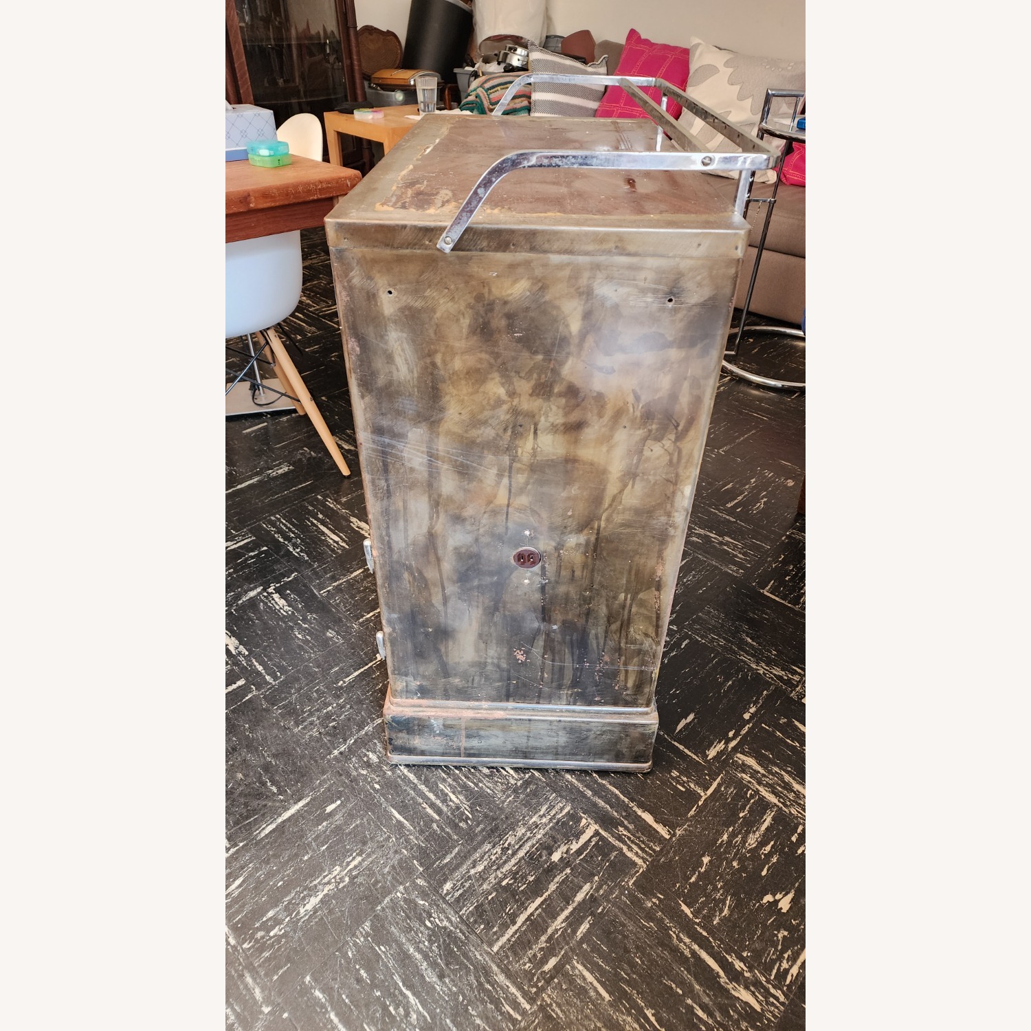 Antique Industrial Cabinet/Bar - image-3