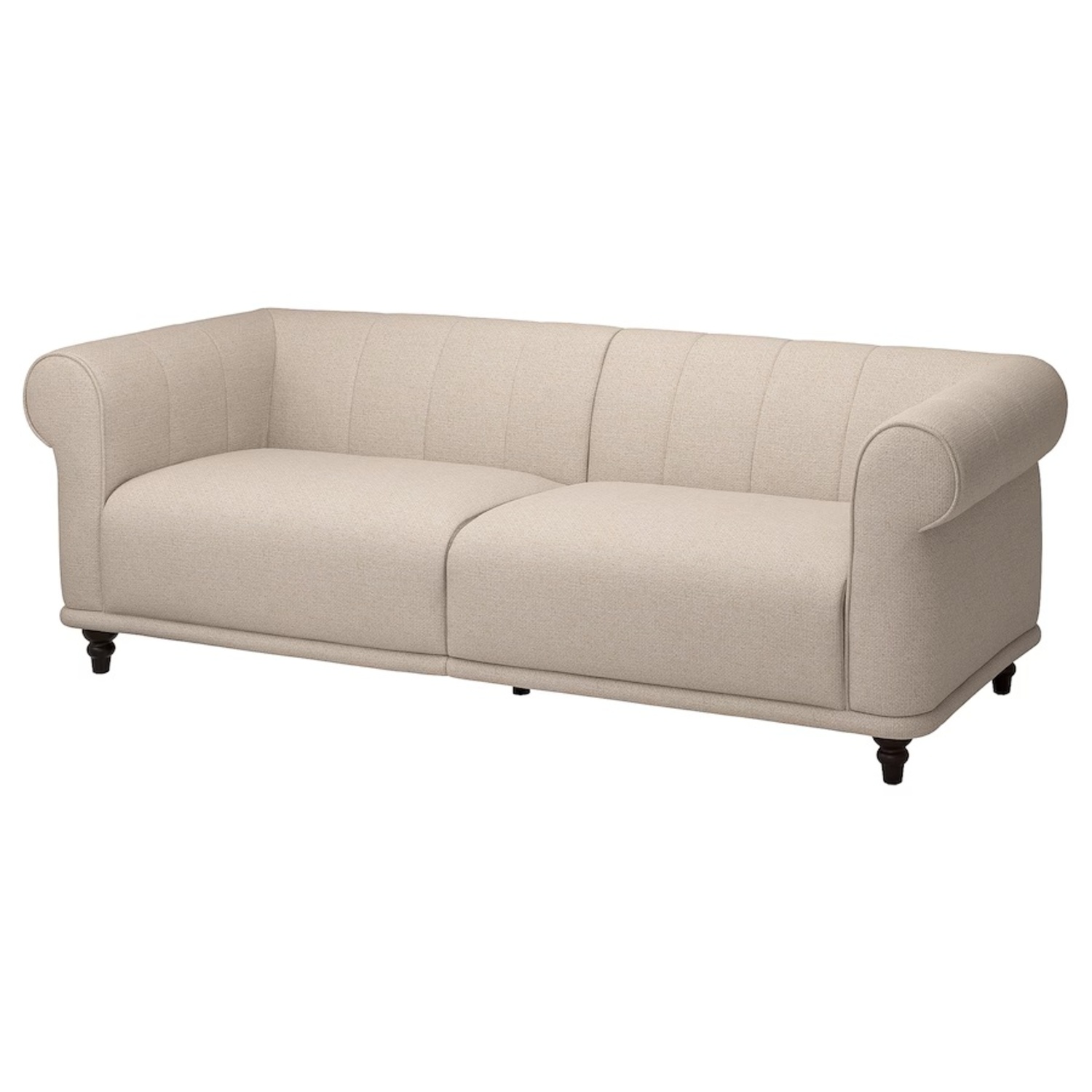 ikea ソファー　VISAさん専用 VISKAFORS loveseat, Lejde anthracite/brown - IKEA US