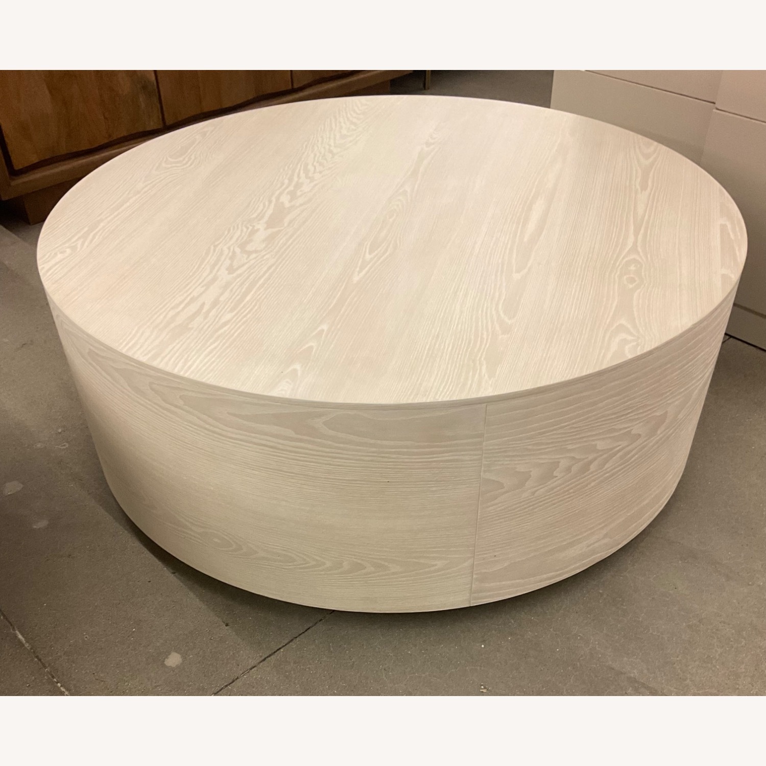 West Elm Volume Round Drum Coffee Table 44" - image-4